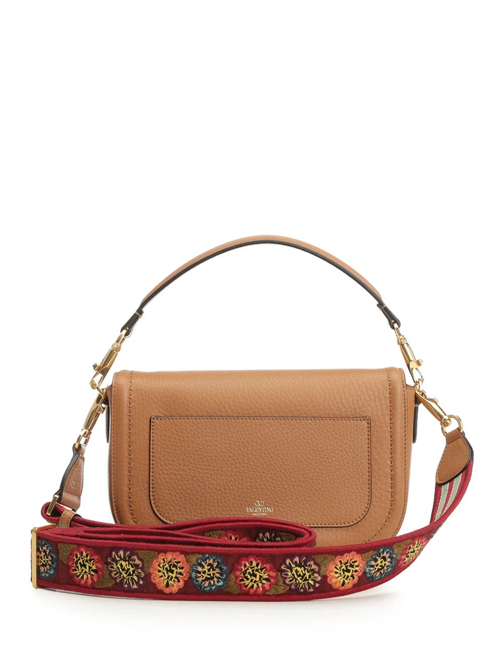 Valentino Garavani Alltime Shoulder Bag - Almond Beige/Multicolor - Image 3