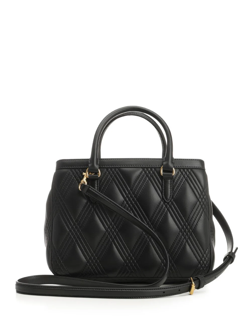 Valentino Garavani Double Handle Quiltie 67 Nappa Deluxe Tote Bag - Black - Image 3