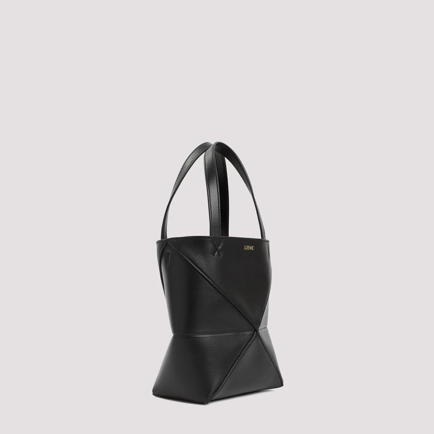 LOEWE Puzzle Fold Tote Mini Tote - Black - Image 5
