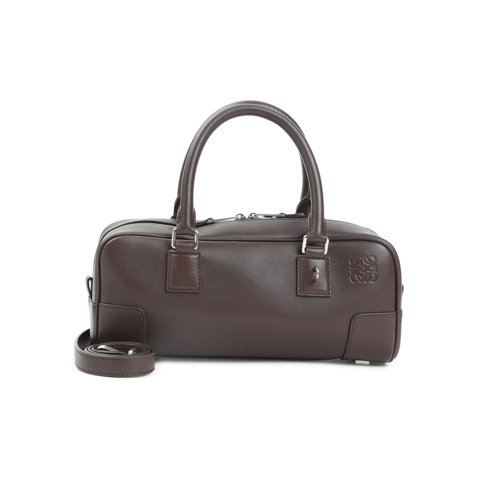 LOEWE Amazona 23 Cropped Shoulder Bag - Dark Brownie - Image 2