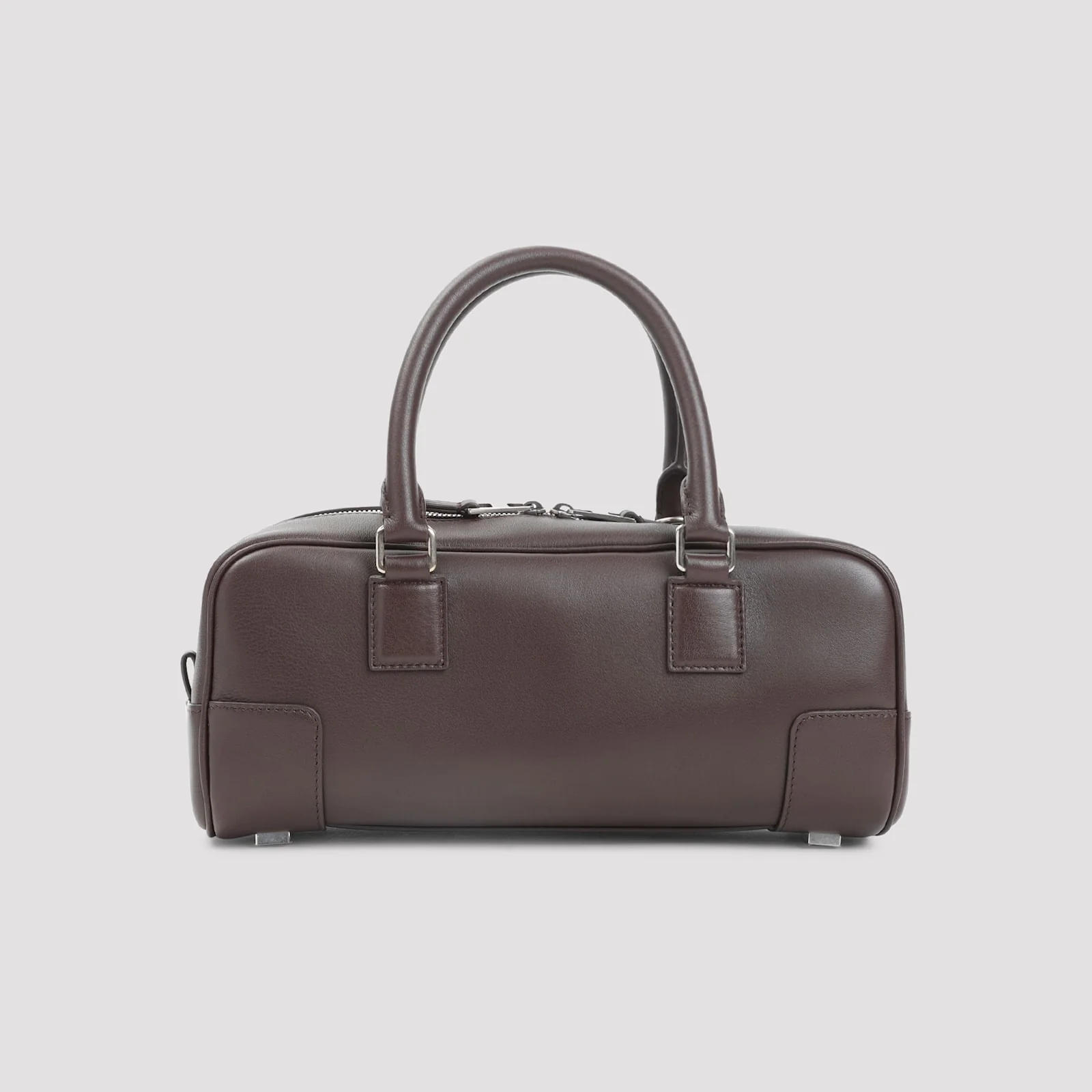 LOEWE Amazona 23 Cropped Shoulder Bag - Dark Brownie - Image 4