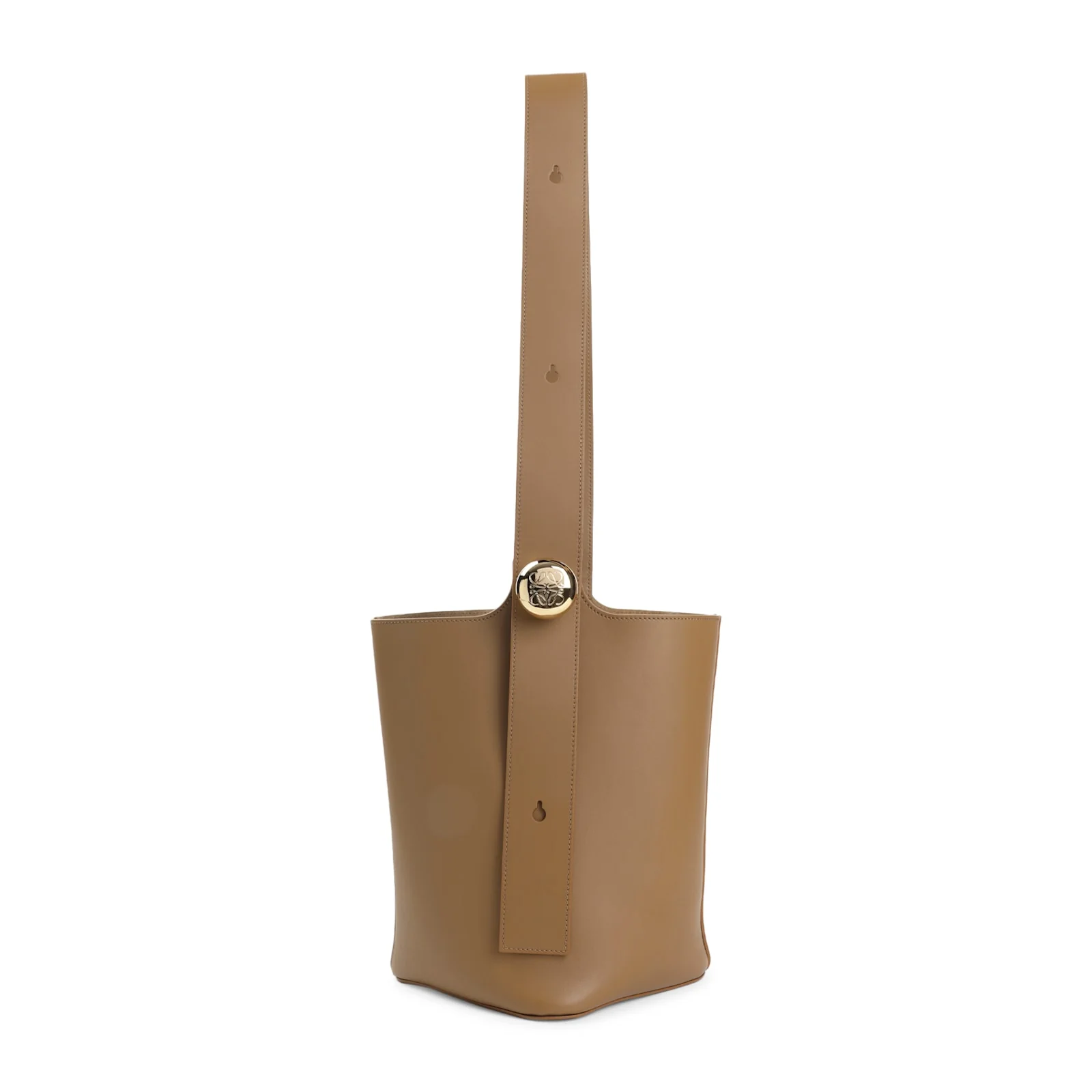 LOEWE Pebble Bucket Medium Shoulder Bag - Oak - Image 2