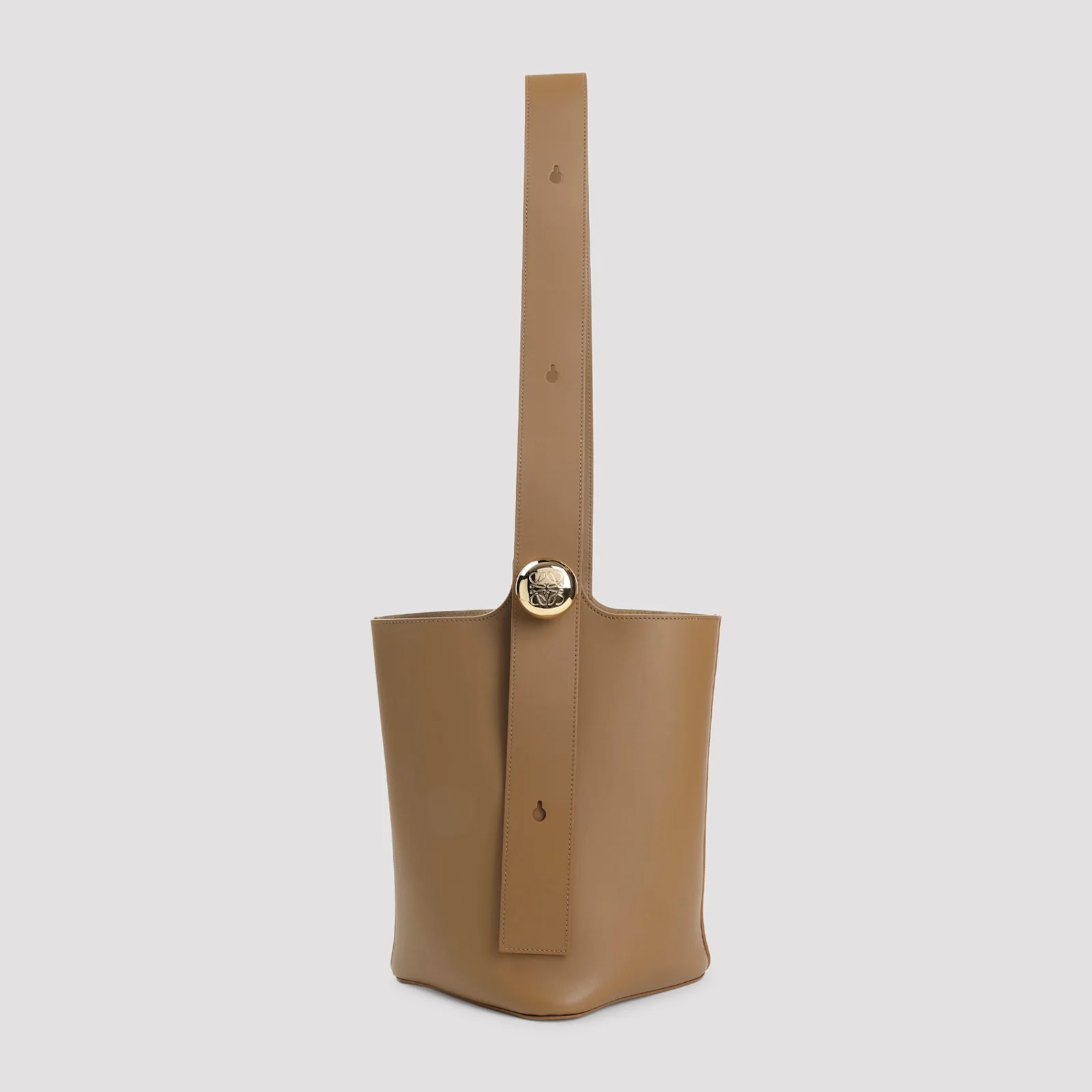 LOEWE Pebble Bucket Medium Shoulder Bag - Oak - Image 3