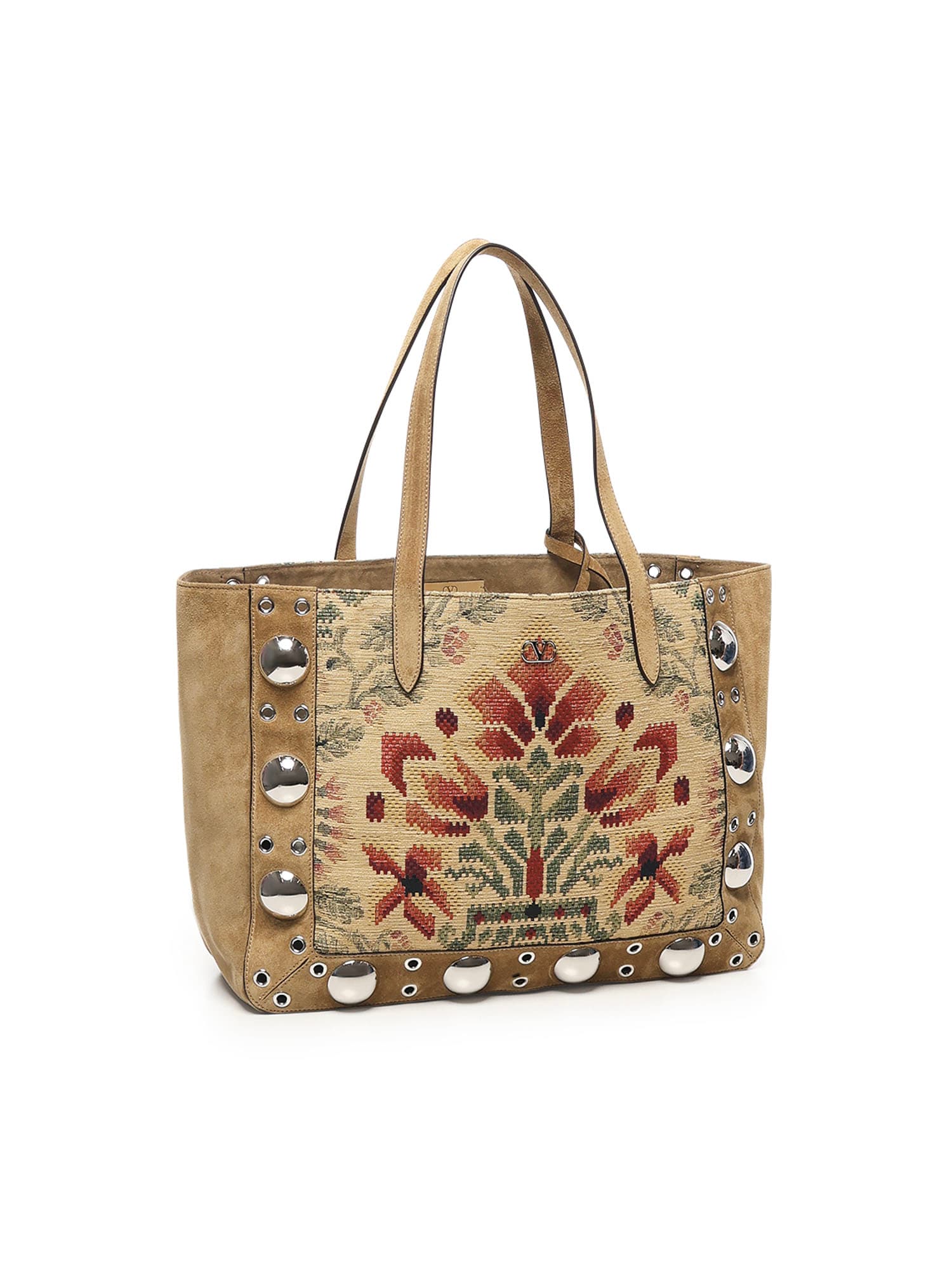 Valentino Garavani Nellcte Tote Bag - Havana Beige/Multicolor - Image 2