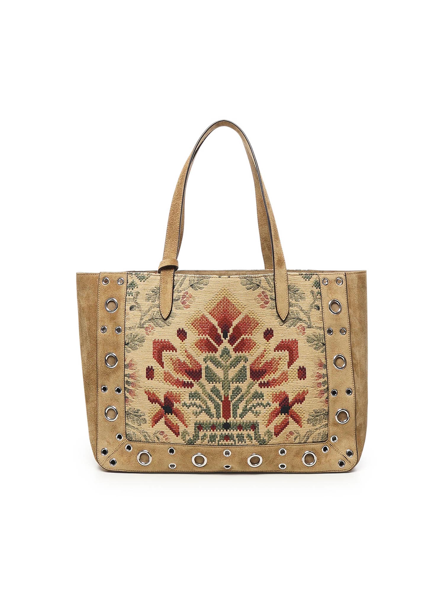 Valentino Garavani Nellcte Tote Bag - Havana Beige/Multicolor - Image 3