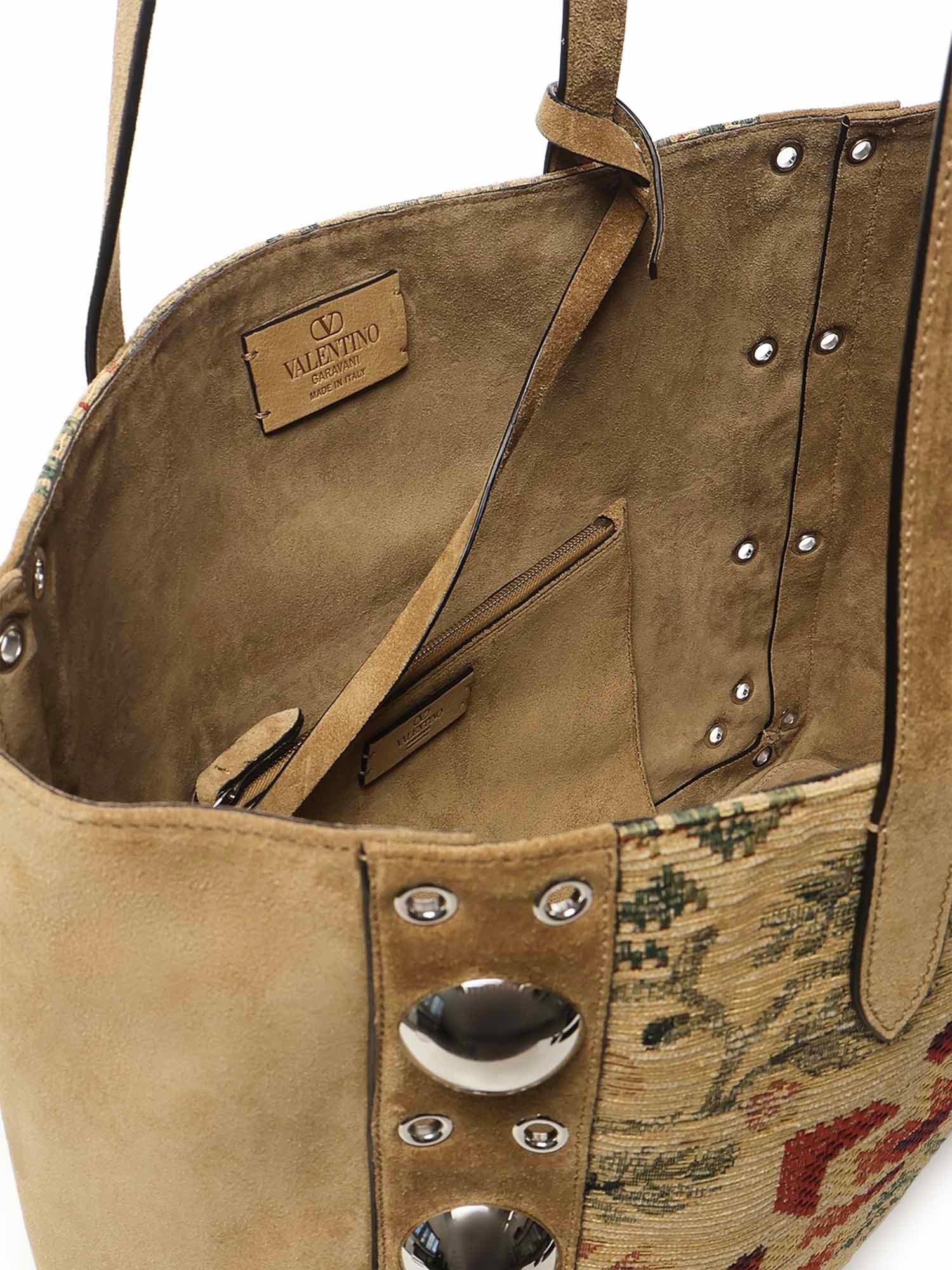 Valentino Garavani Nellcte Tote Bag - Havana Beige/Multicolor - Image 4