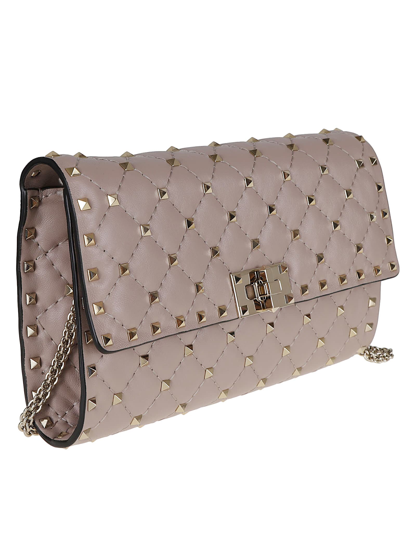 Valentino Garavani Rockstud Shoulder Bag - Poudre - Image 3