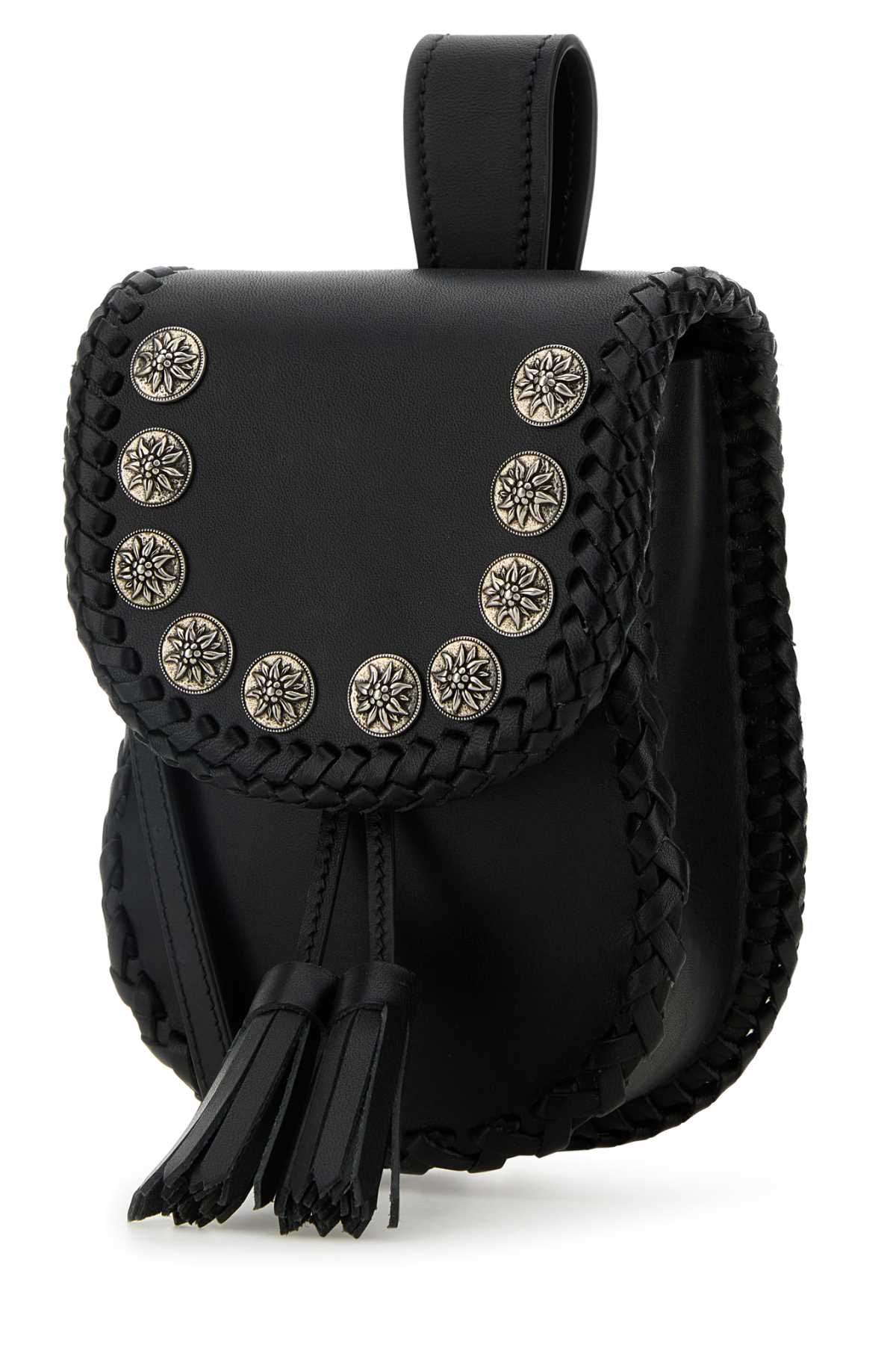 Prada Black Leather Crossbody Bag - Black - Image 2