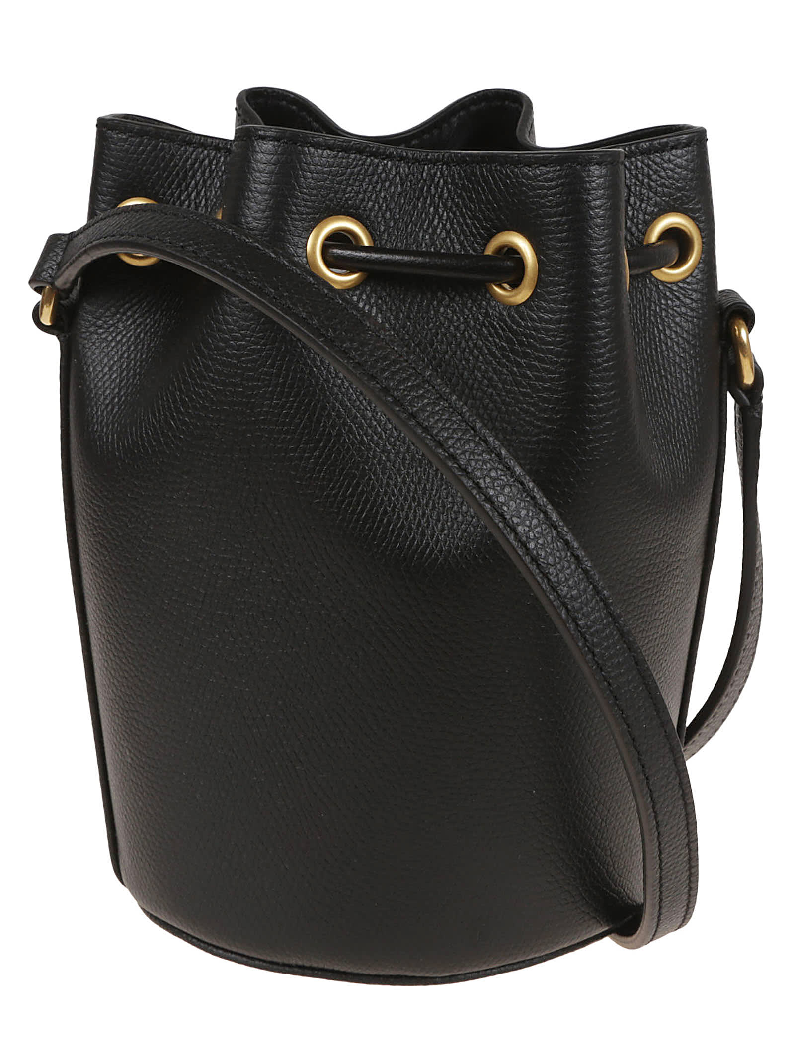 Valentino Garavani Mini Drawstring Vlogo Signature Shoulder Bag - Black - Image 2