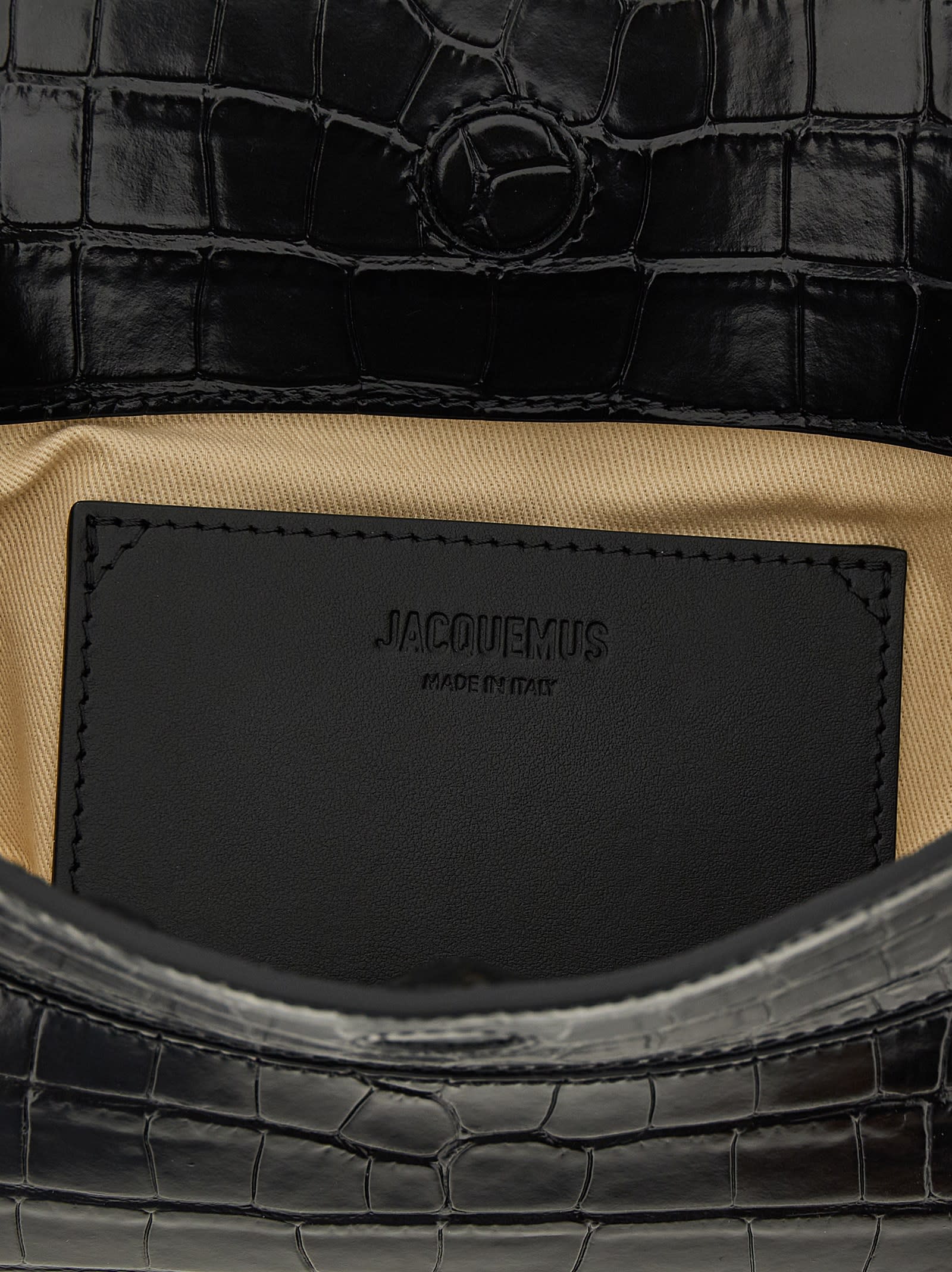 Jacquemus La Pochette Ovalo Shoulder Bag - Black - Image 4
