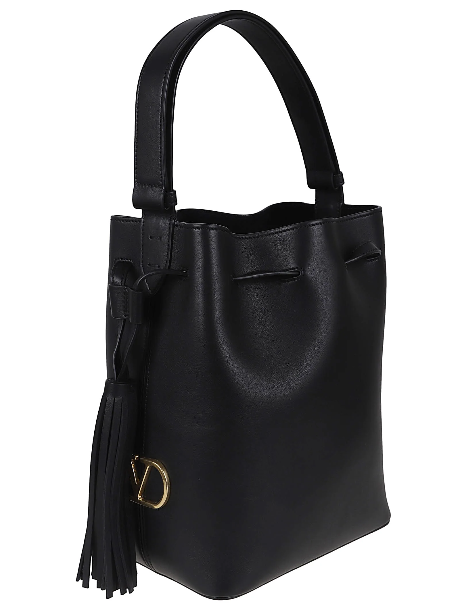 Valentino Garavani So Seau Drawstring Bucket Bag - No Nero - Image 3