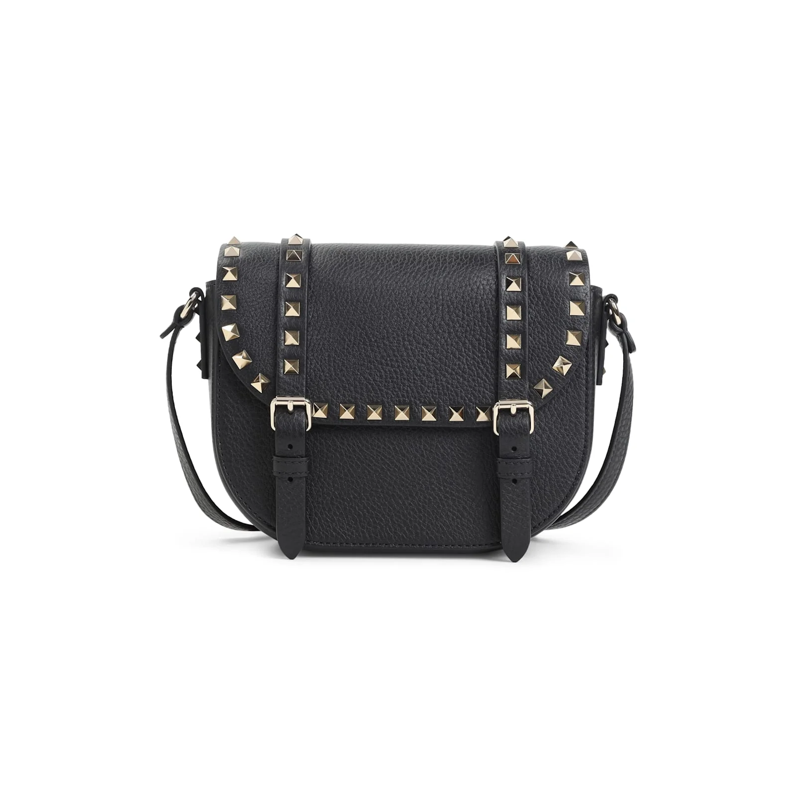 Valentino Garavani Rockstud Small Messenger Shoulder Bag - Black - Image 2