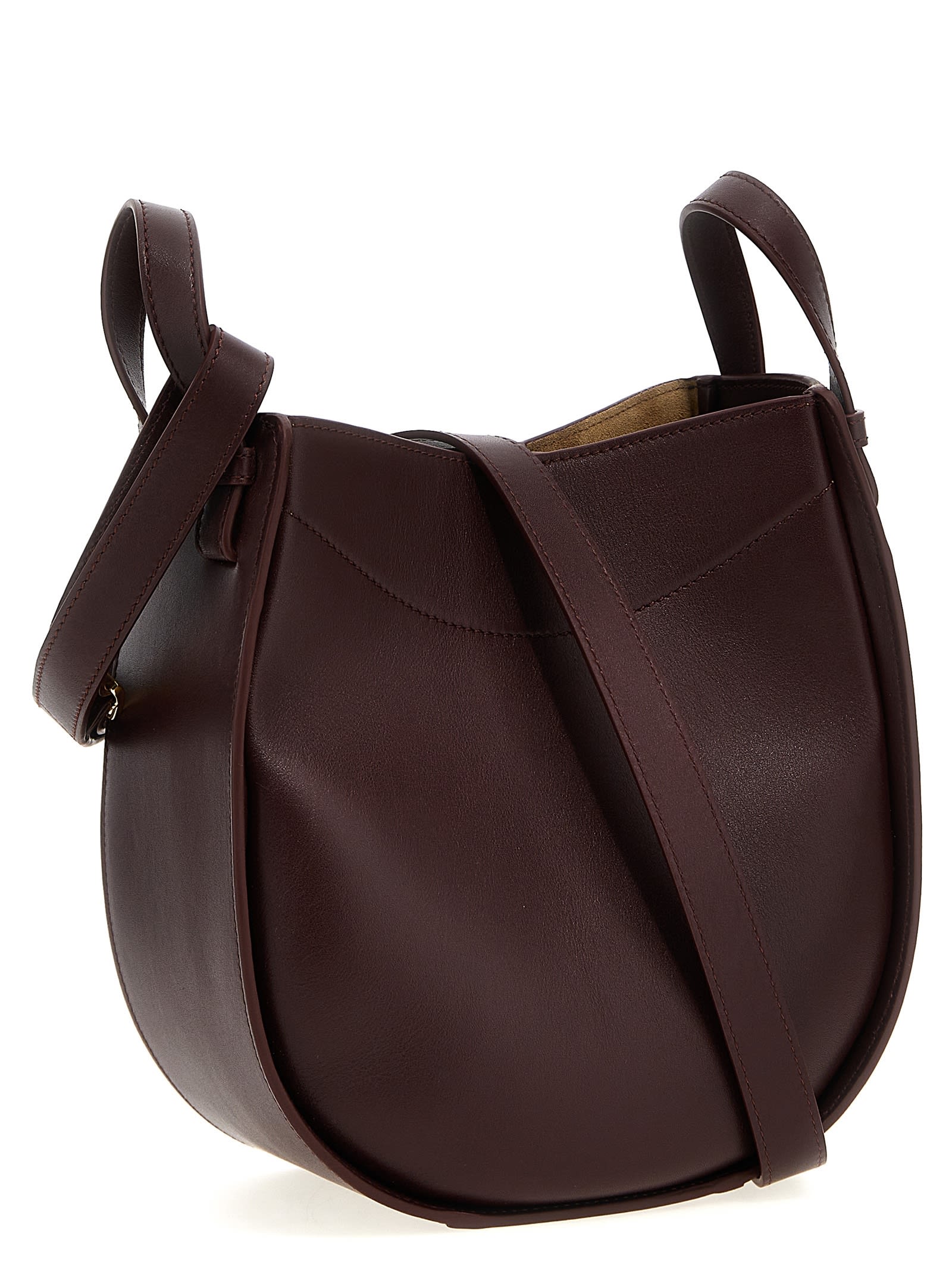 LOEWE Hammock Slice Crossbody Bag - Bordeaux - Image 2