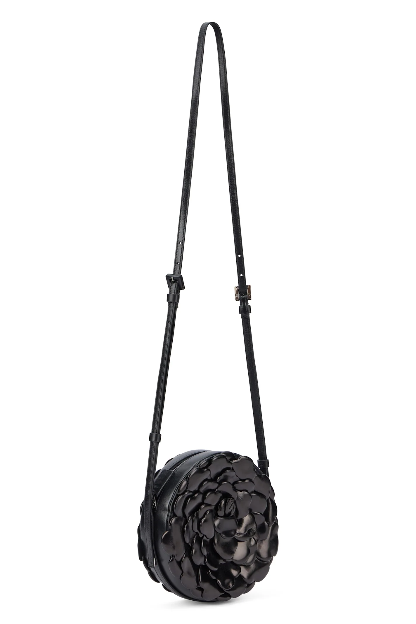 Valentino Garavani Elegant Black Circular Shoulder Bag - Black - Image 2