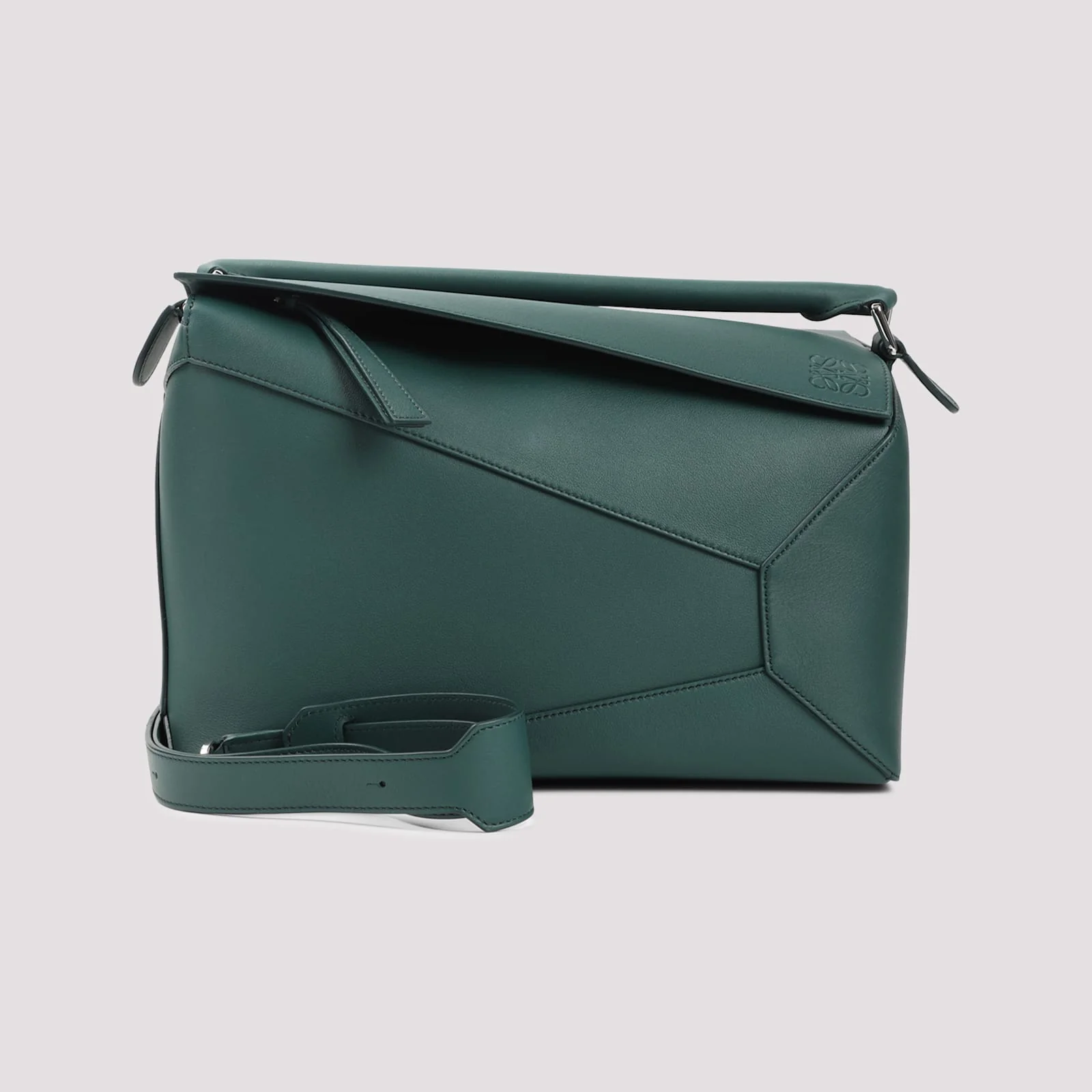 LOEWE Puzzle Edge New Large Shoulder Bag - Evergreen - Image 3