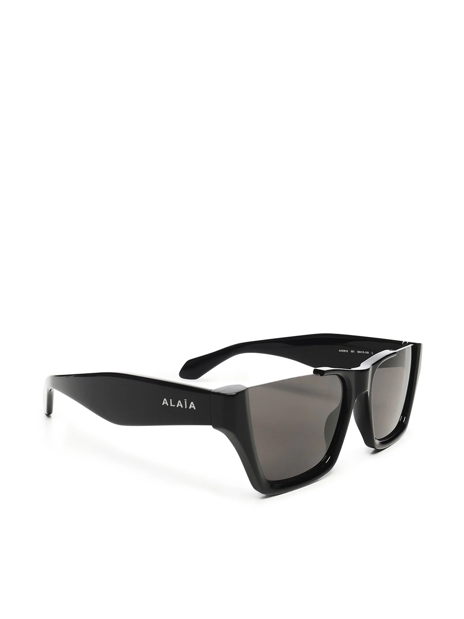 Alaia Rectangular Sunglasses - Black - Image 2