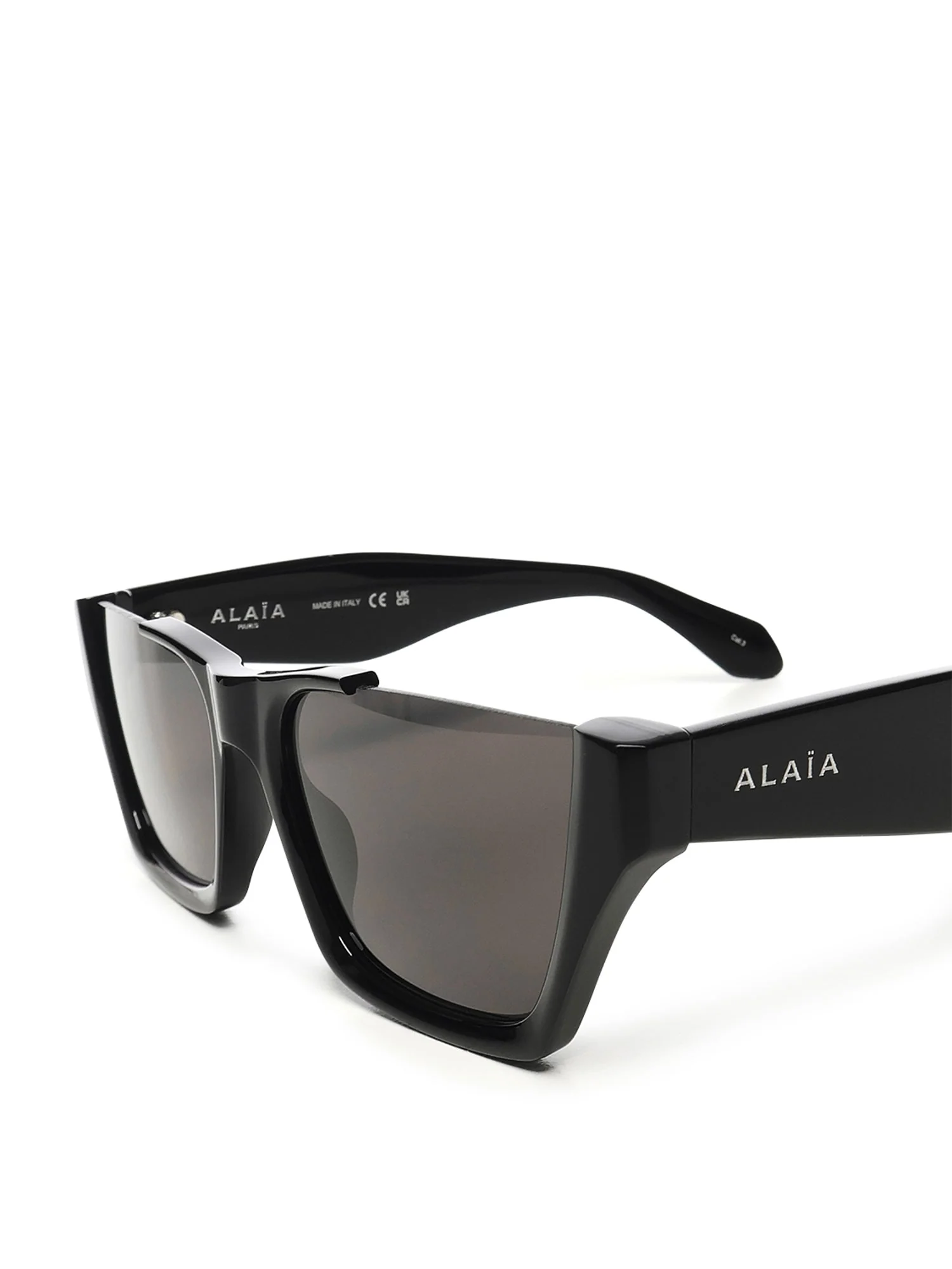Alaia Rectangular Sunglasses - Black - Image 4