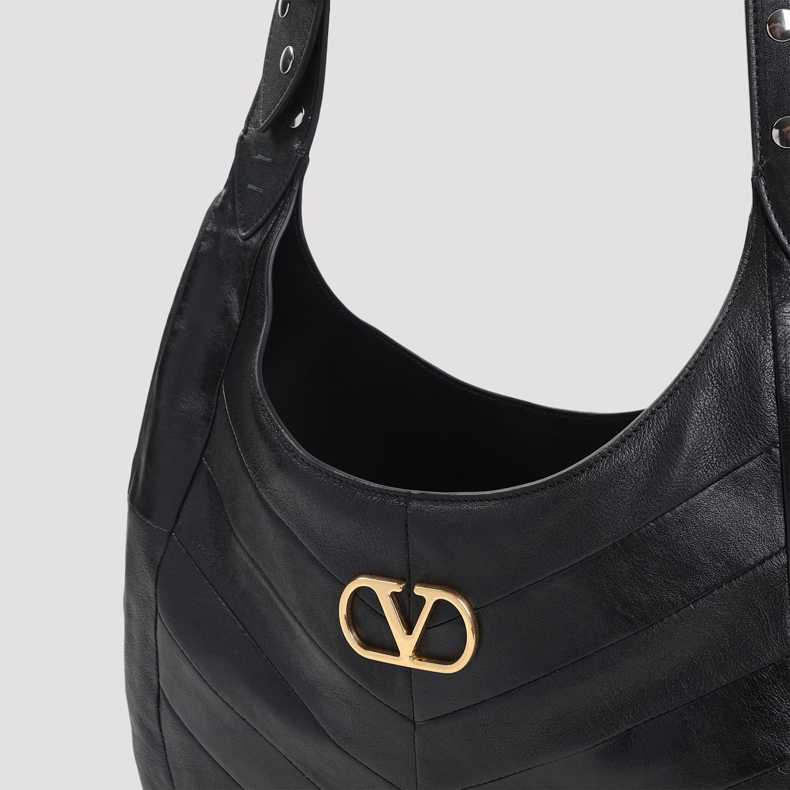 Valentino Garavani Hobo Shoulder Bag - No Nero - Image 5