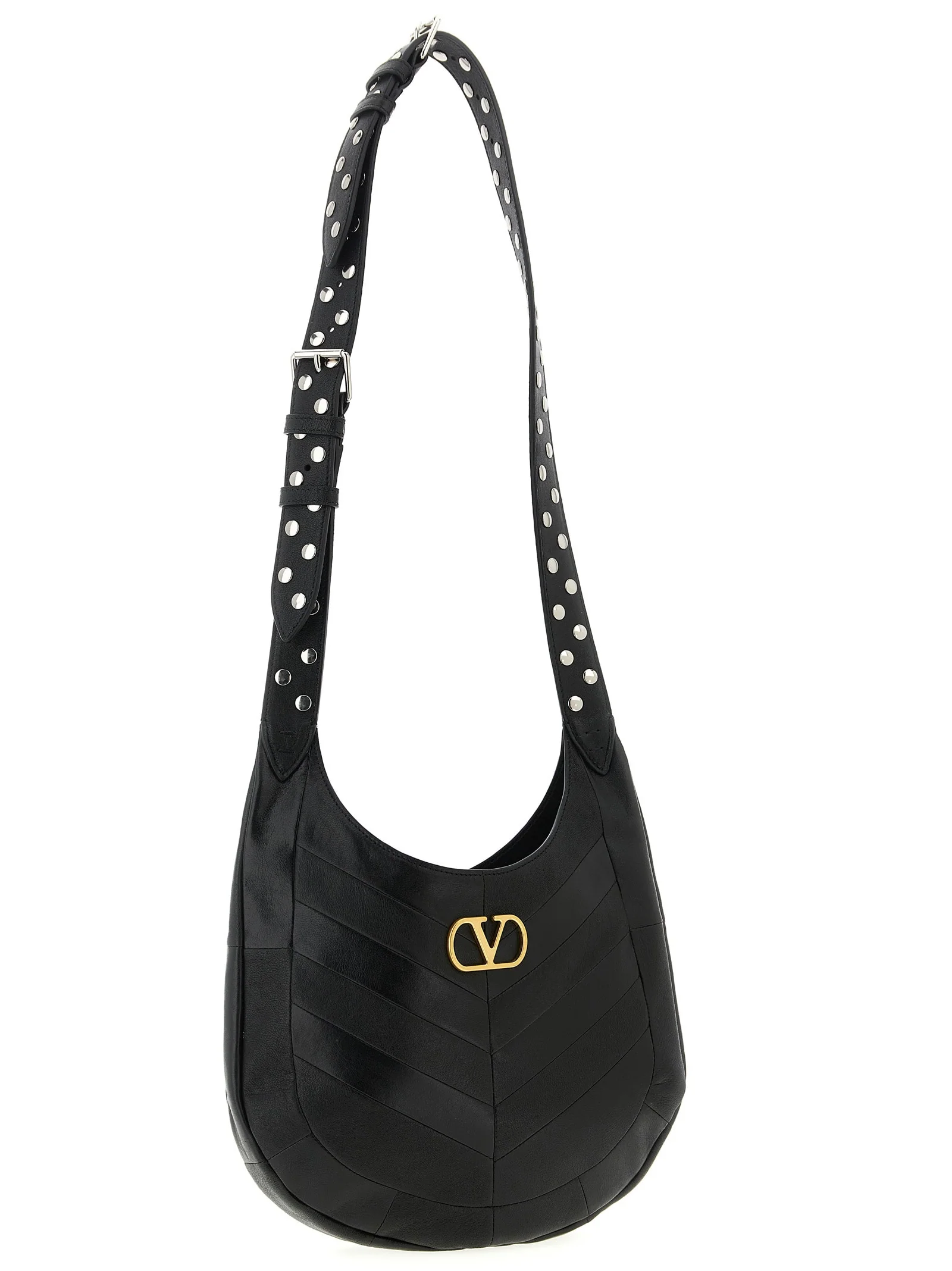Valentino Garavani Hoboho Small Shoulder Bag - Black - Image 3