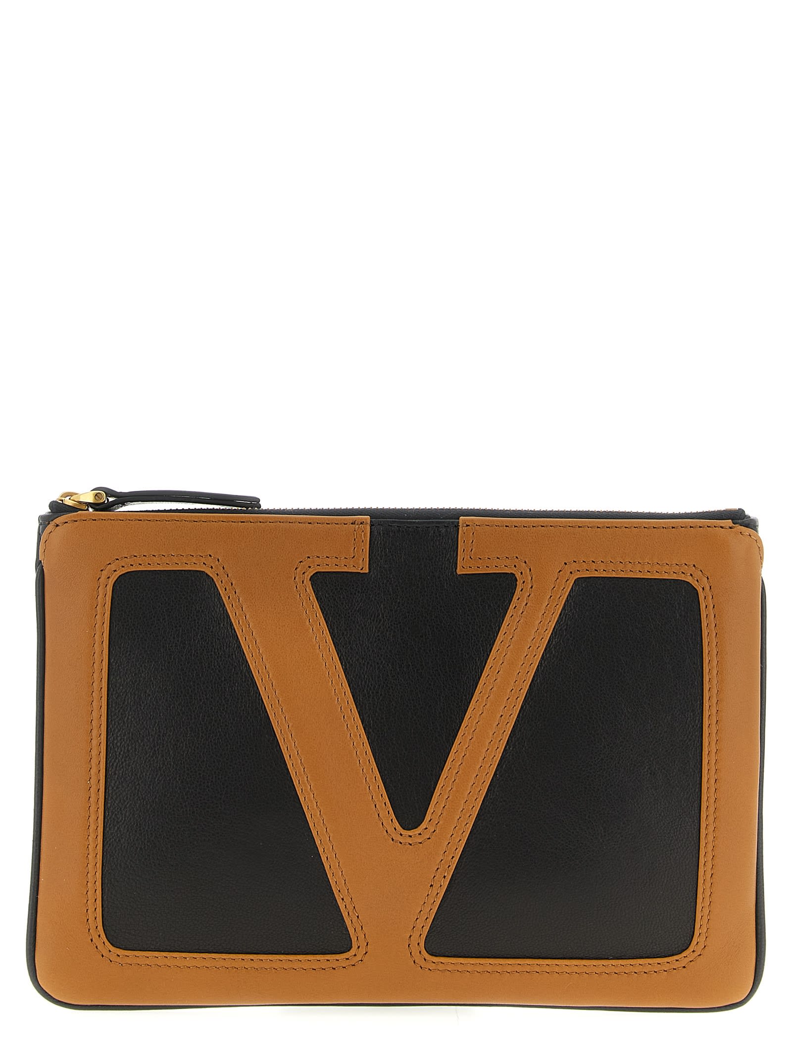 Valentino Garavani Viva Superstar Clutch - Brown