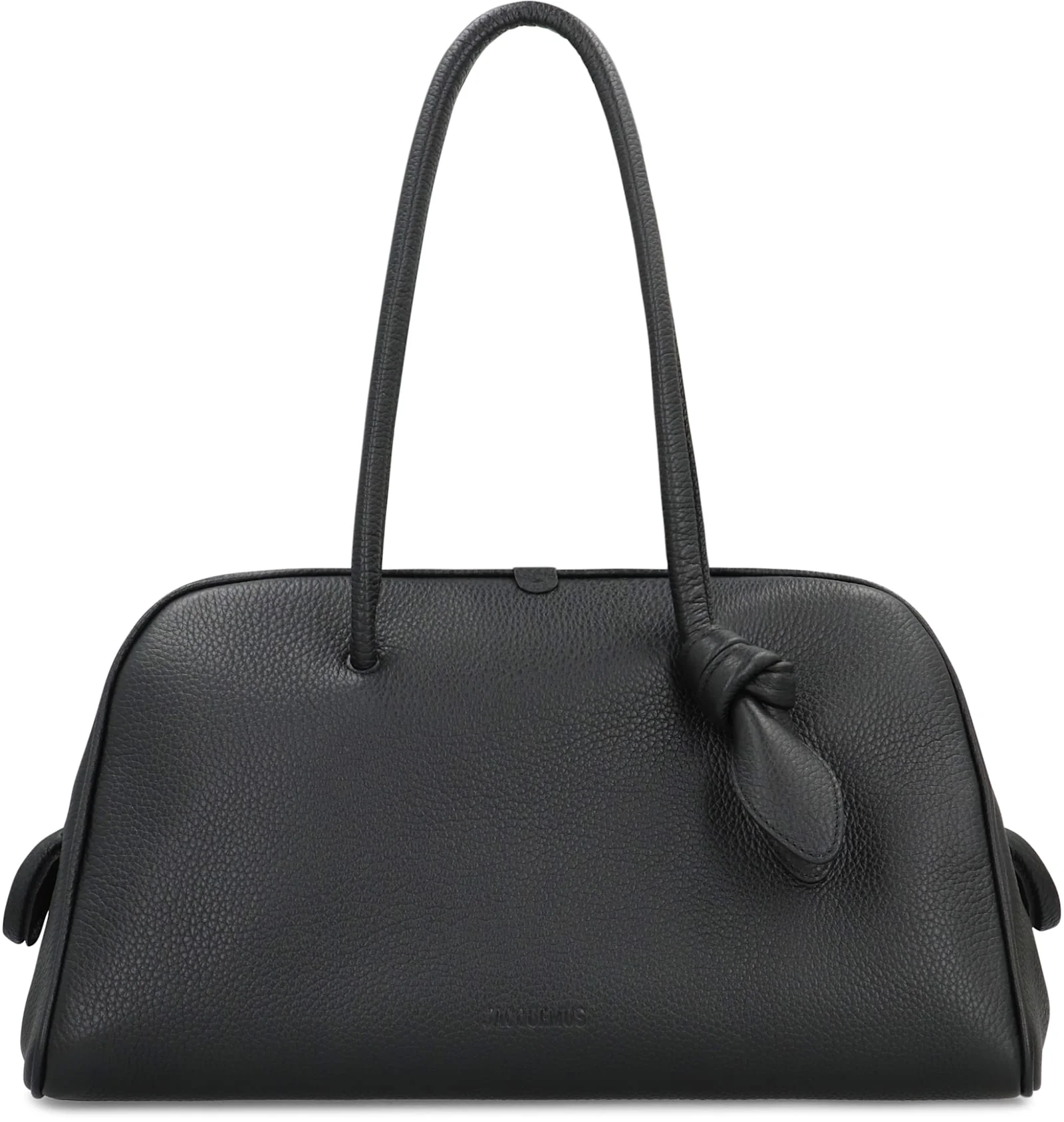 Jacquemus Bowling Bag Leather Tourism - Black - Image 2