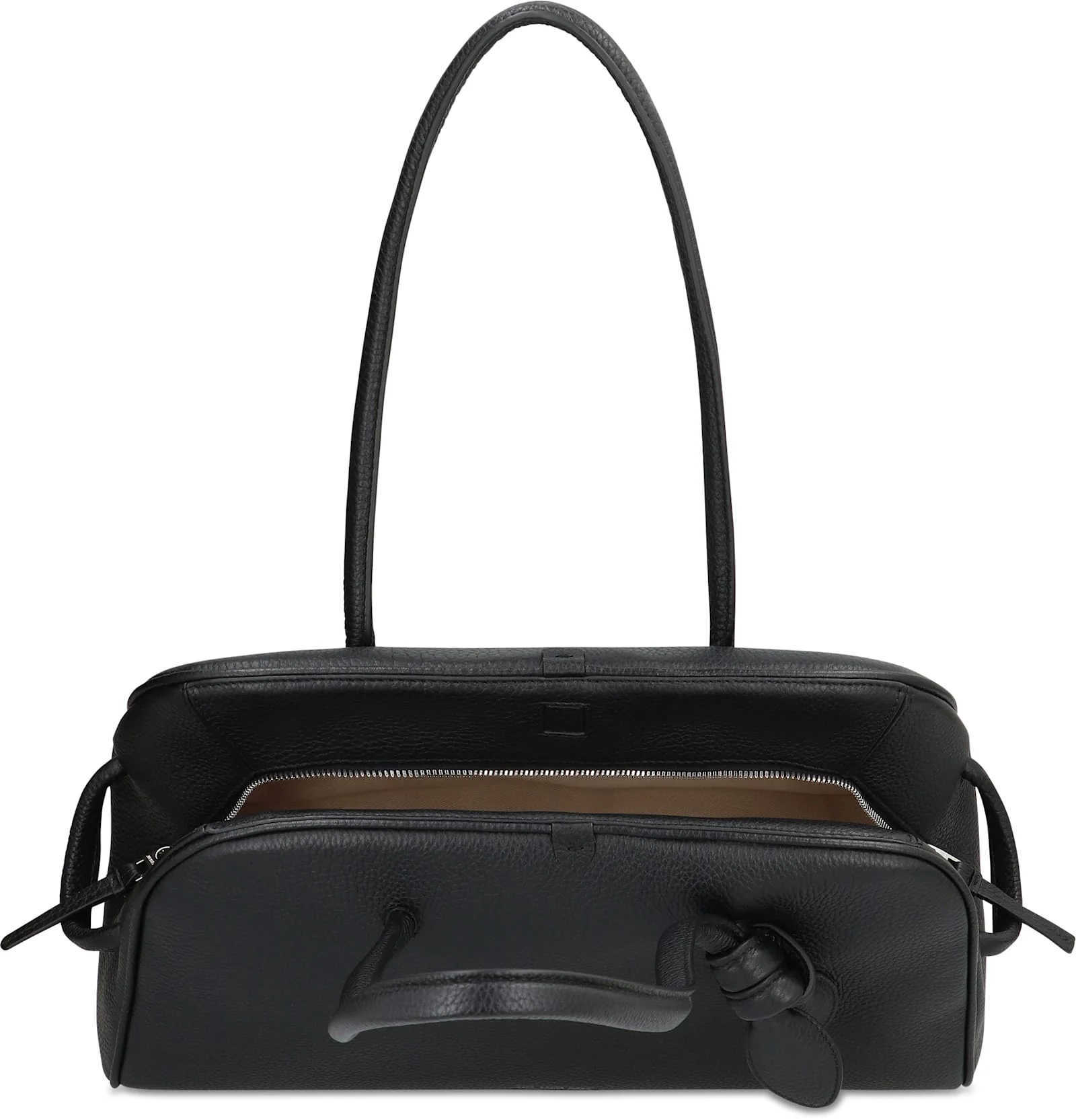 Jacquemus Bowling Bag Leather Tourism - Black - Image 5