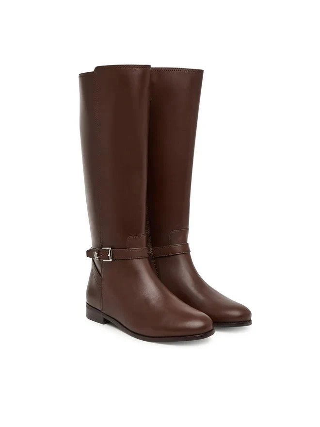 Ralph Lauren Brooke Tll 2 Tall Boots - Dark Hickory - Image 2