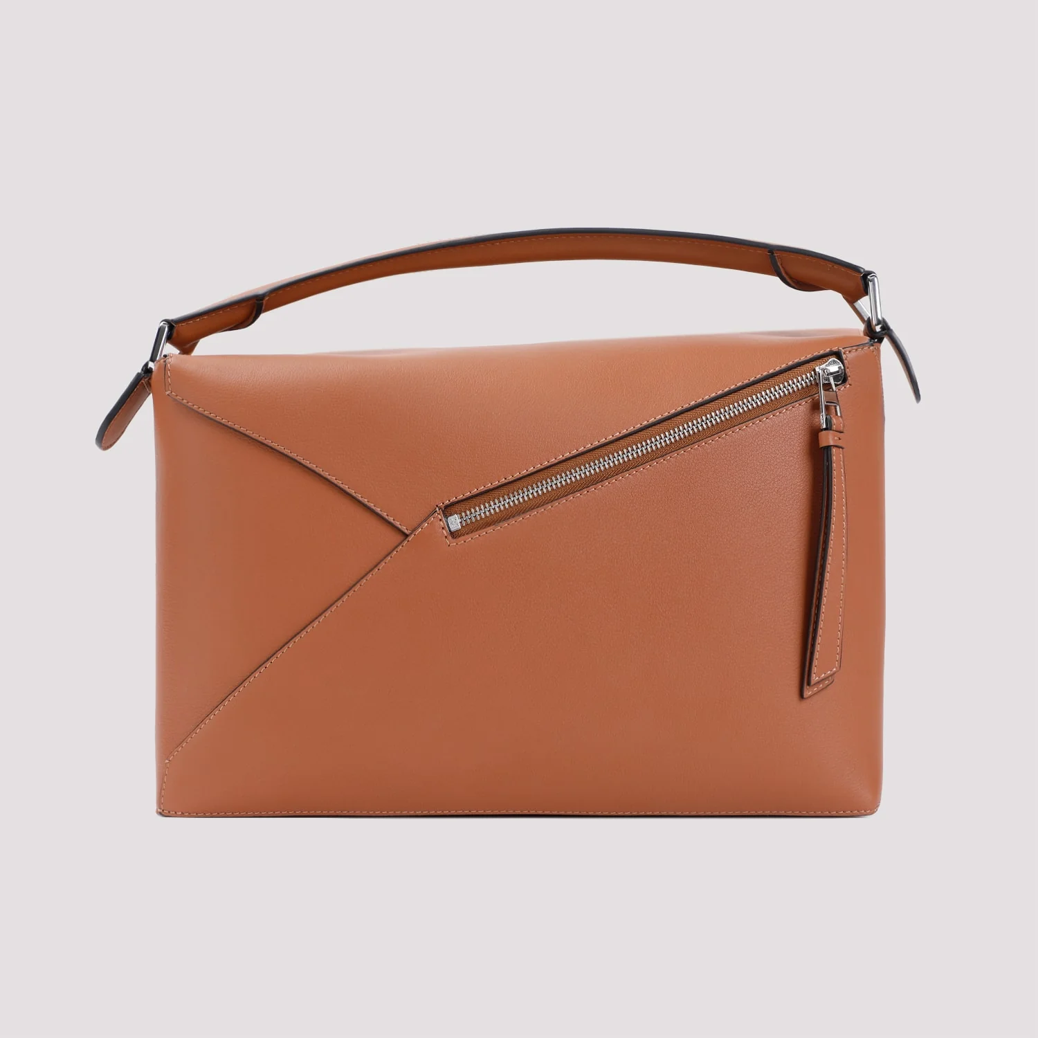 LOEWE Puzzle Edge New Large Shoulder Bag - Brown - Image 4