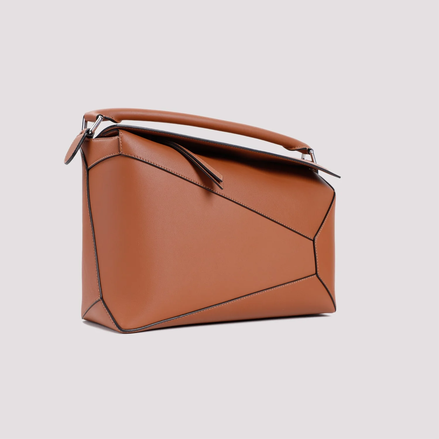 LOEWE Puzzle Edge New Large Shoulder Bag - Brown - Image 5
