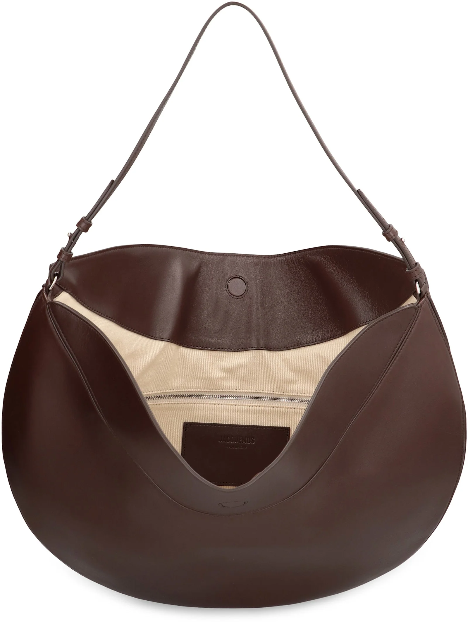 Jacquemus Borsa Hobo Ovalo Shoulder Bag - Brown - Image 5