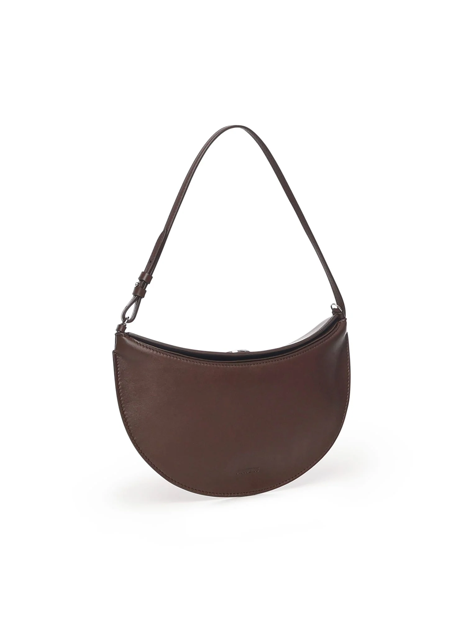 Jacquemus Le Petit Calisso Round Leather Shoulder Bag - Midnight Brown - Image 2