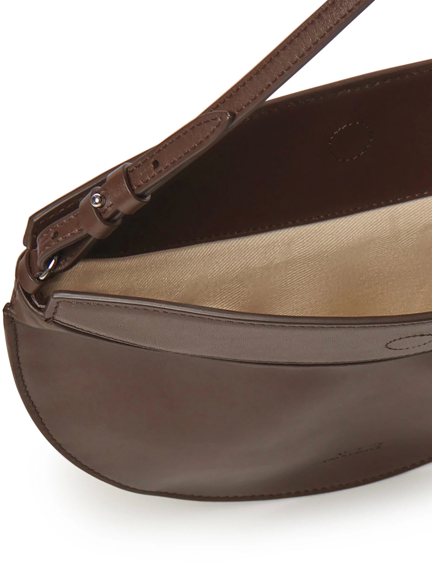 Jacquemus Le Petit Calisso Round Leather Shoulder Bag - Midnight Brown - Image 4
