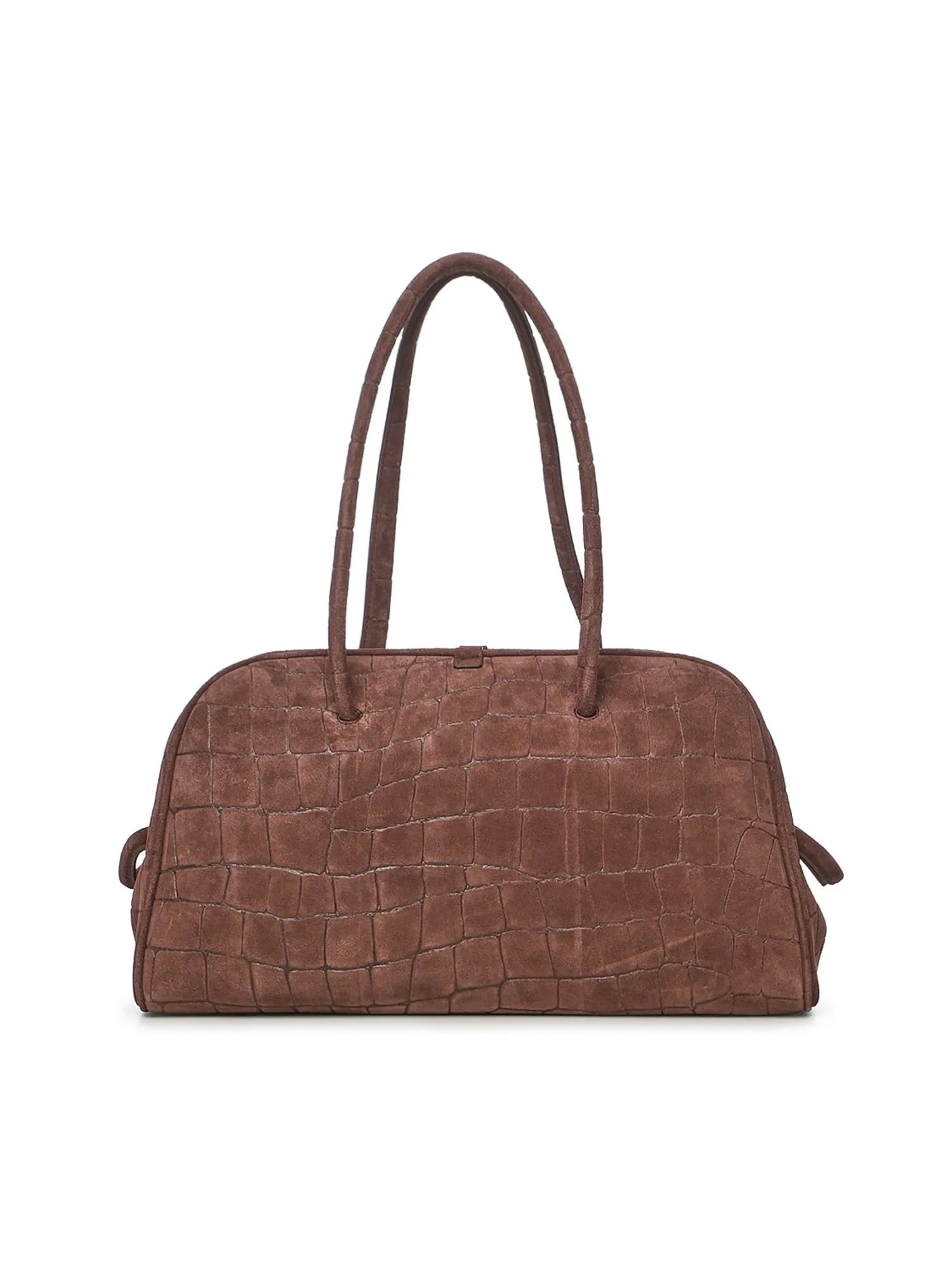 Jacquemus Suede Bowling Bag - Dark Brown - Image 3