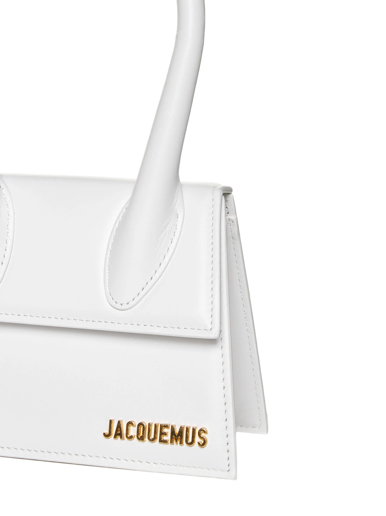 Jacquemus Le Chiquito Moyen Leather Bag - White - Image 4