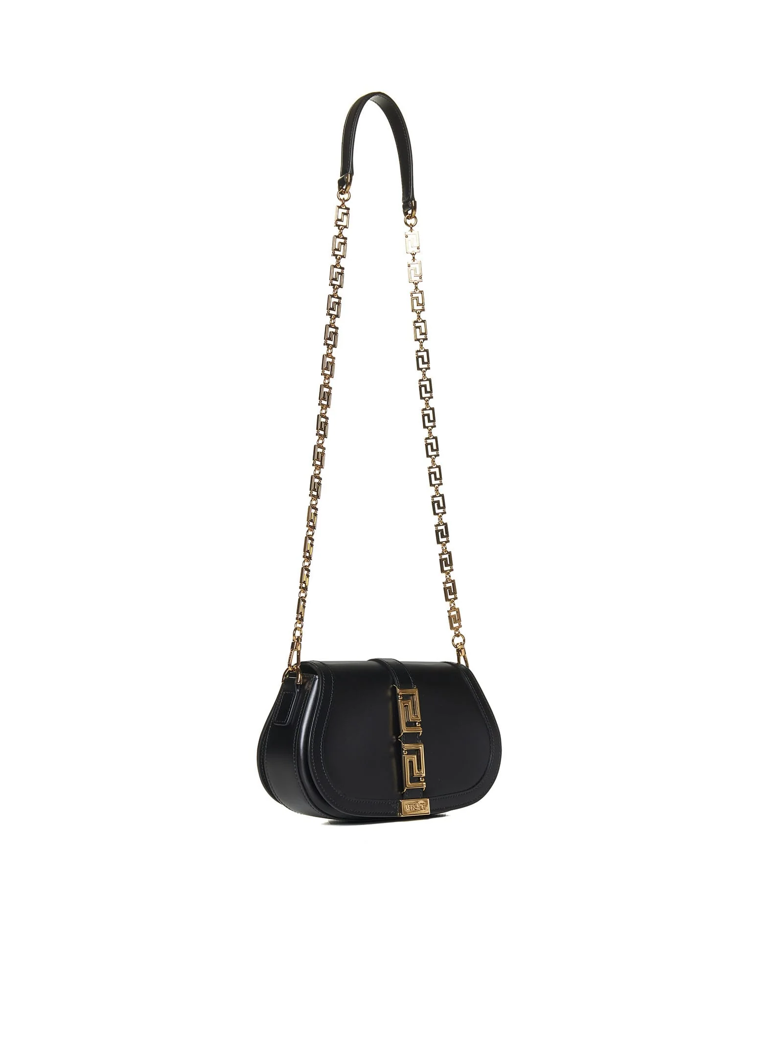 Versace Greca Goddess Shoulder Bag - Black - Image 2