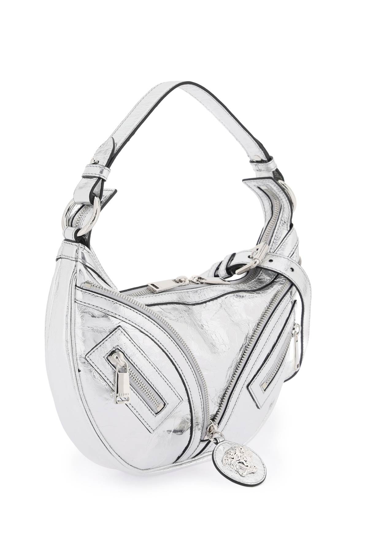 Versace Repeat Leather Shoulder Bag - P Silver Palladium - Image 3