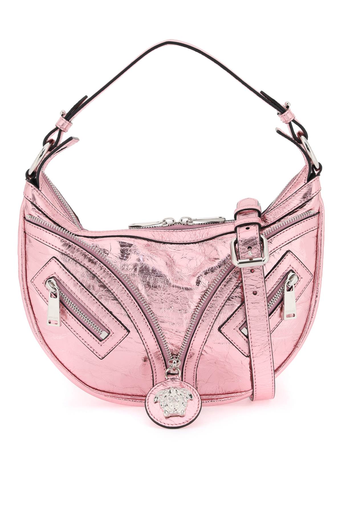 Versace Repeat Hobo Shoulder Bag - P Baby Pink New Palladium