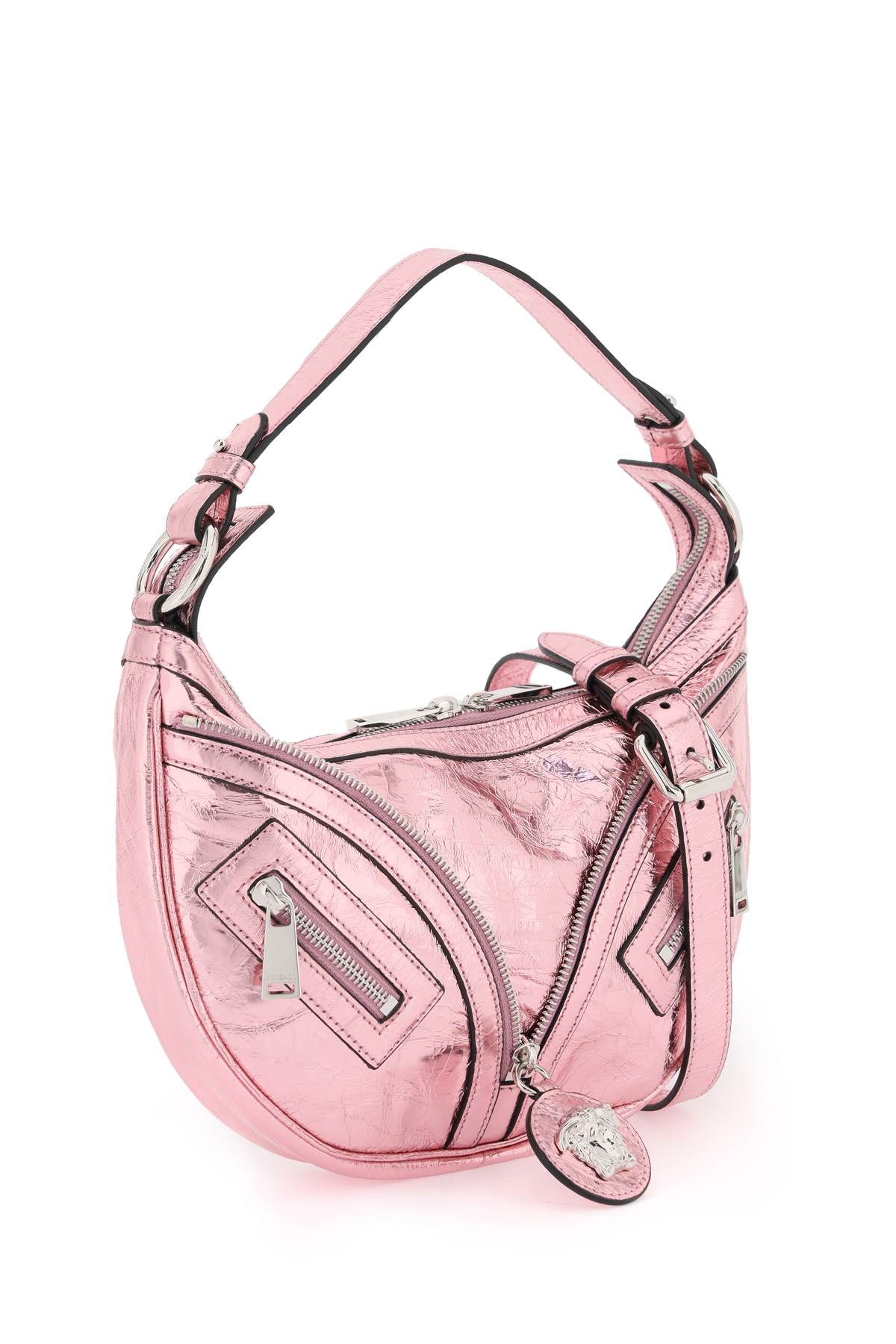 Versace Repeat Hobo Shoulder Bag - P Baby Pink New Palladium - Image 3