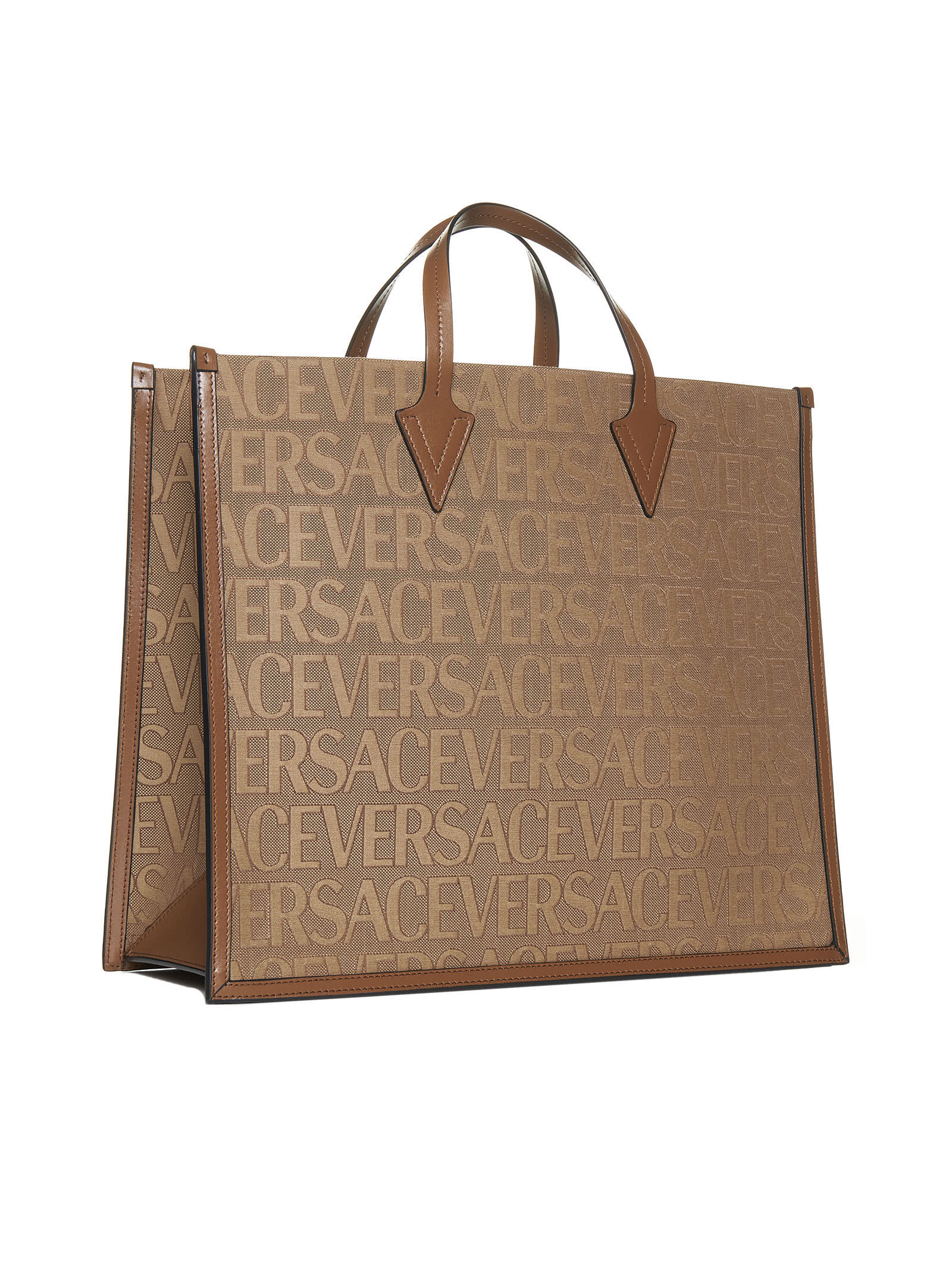Versace Allover Shopper Bag - Brown - Image 2