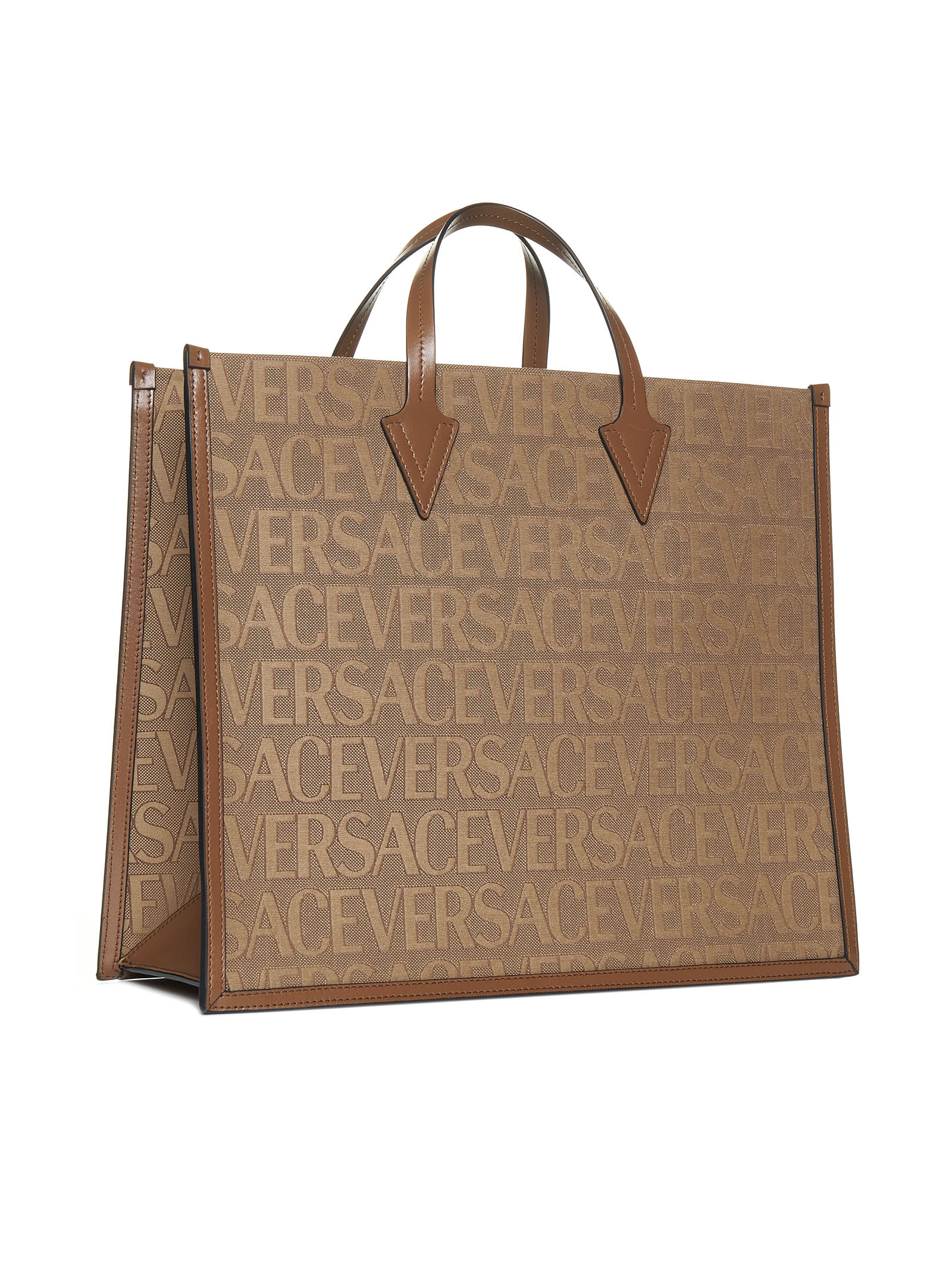 Versace Allover Shopper Bag - Brown - Image 3
