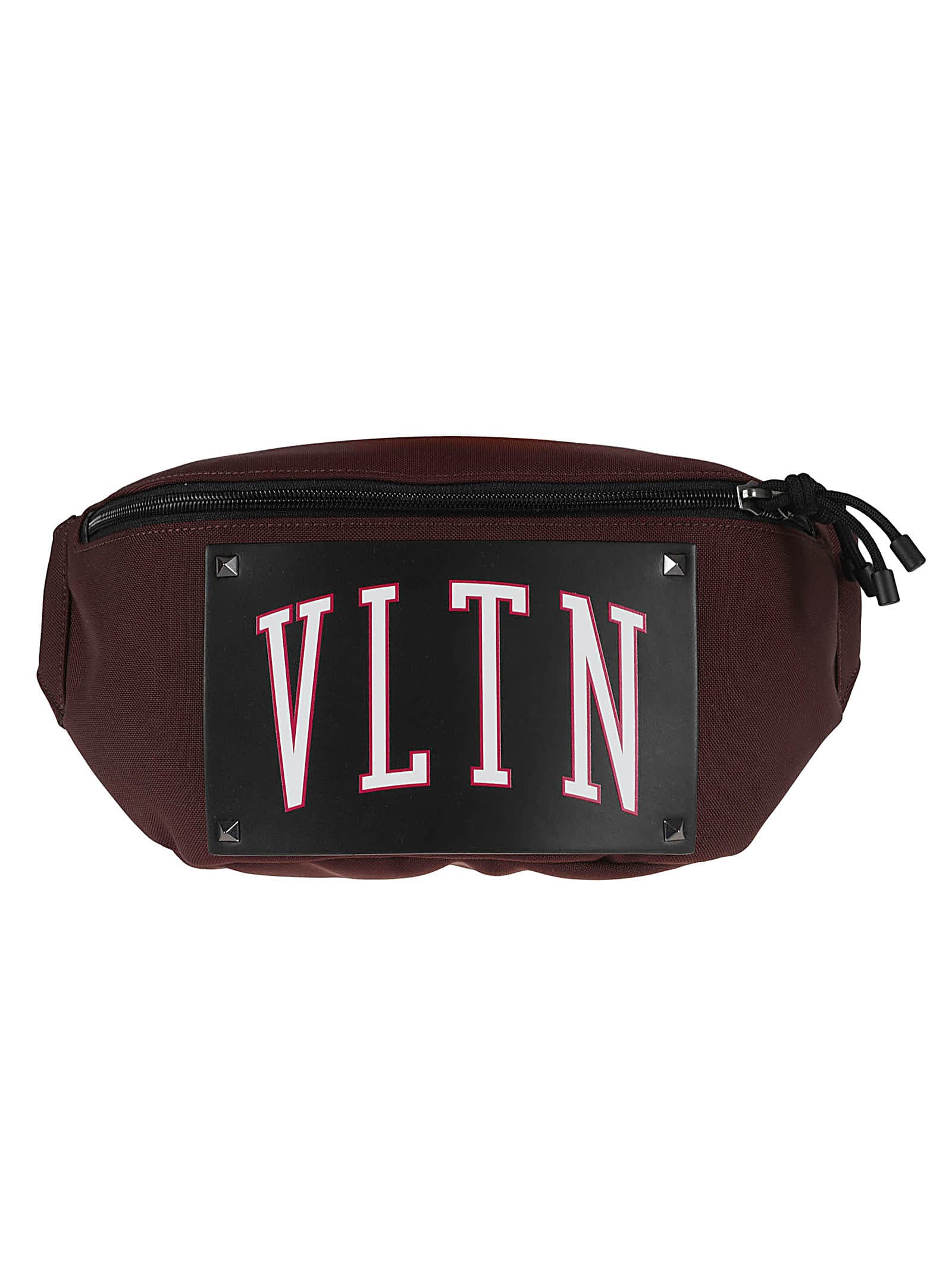 Valentino Garavani Logo Front Belt Bag - Bordeaux/Black