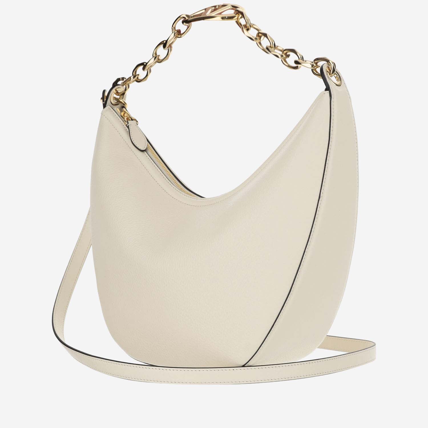 Valentino Garavani Vlogo Moon Medium Hobo Shoulder Bag - Ivory - Image 2