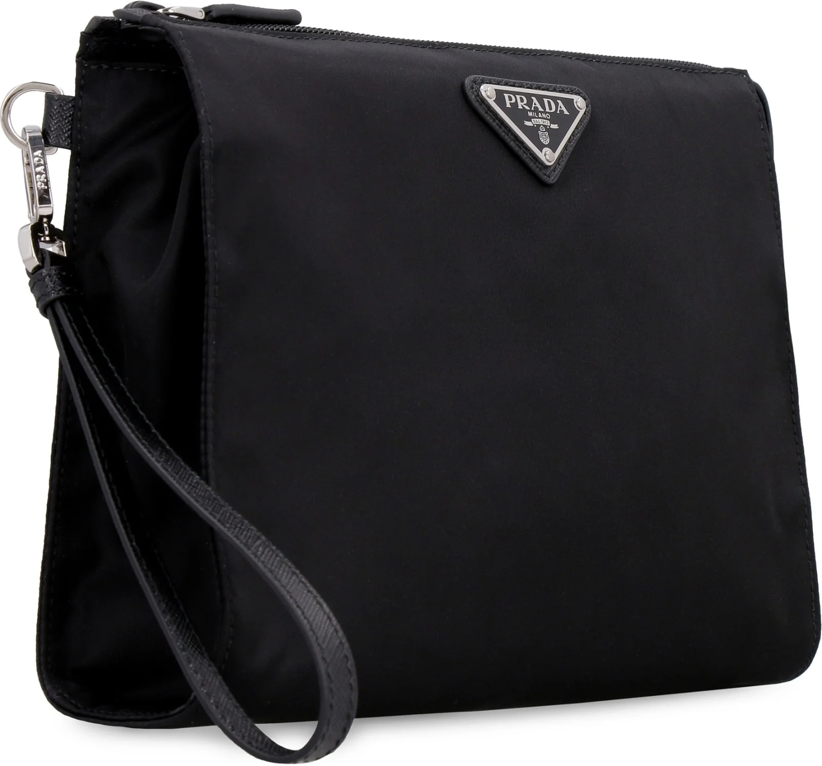 Prada Nylon Pouch-Bag With Logo Shoulder Bag - Nero - Image 3