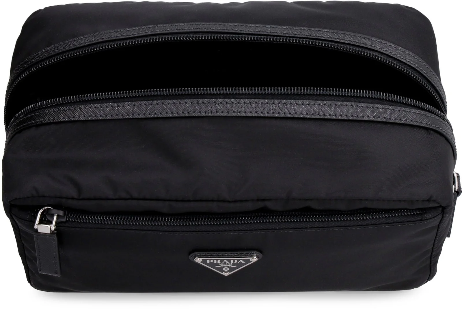 Prada Nylon Wash Bag - Black - Image 5