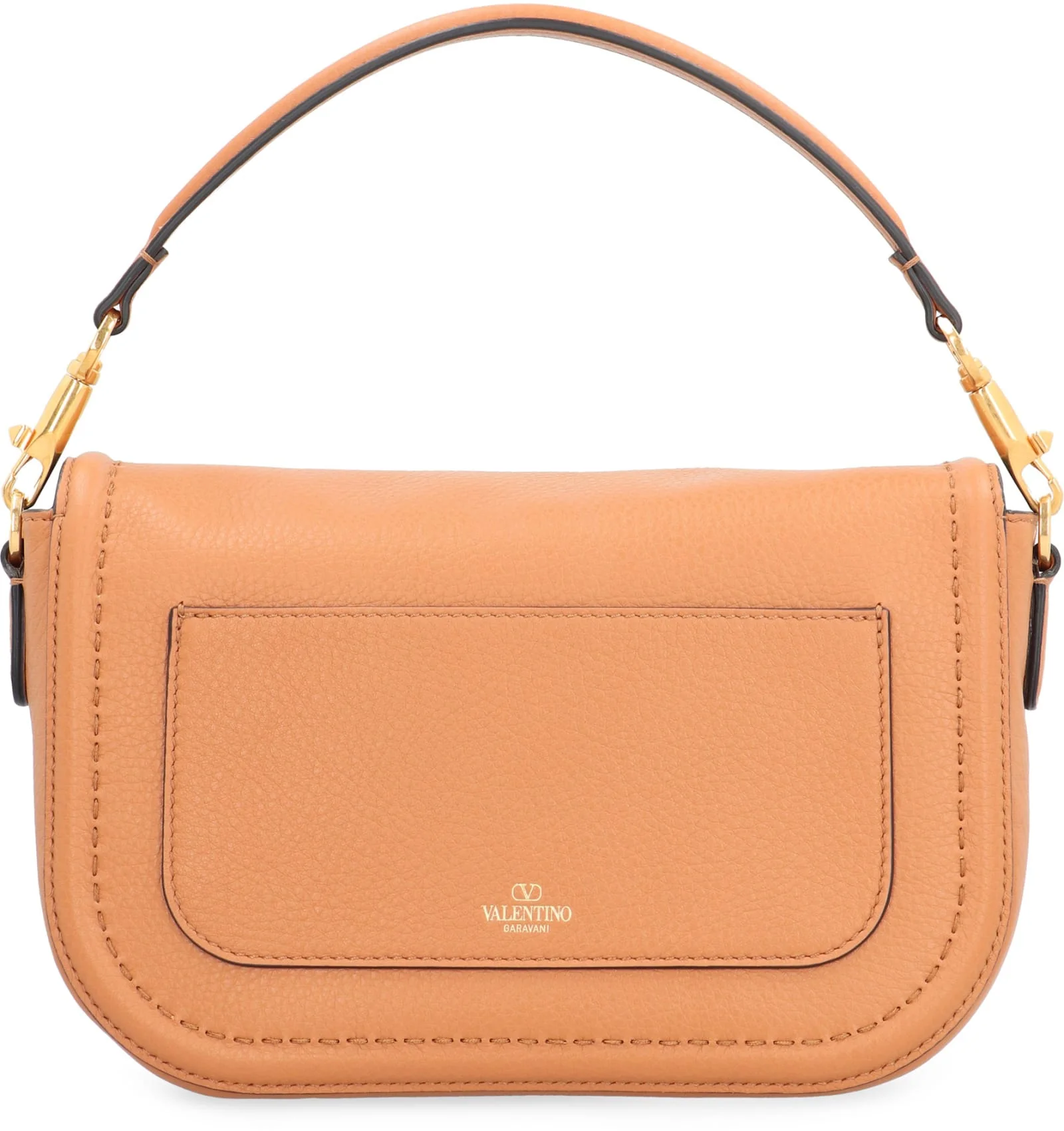 Valentino Garavani Loc Handbag - Saddle Brown - Image 4