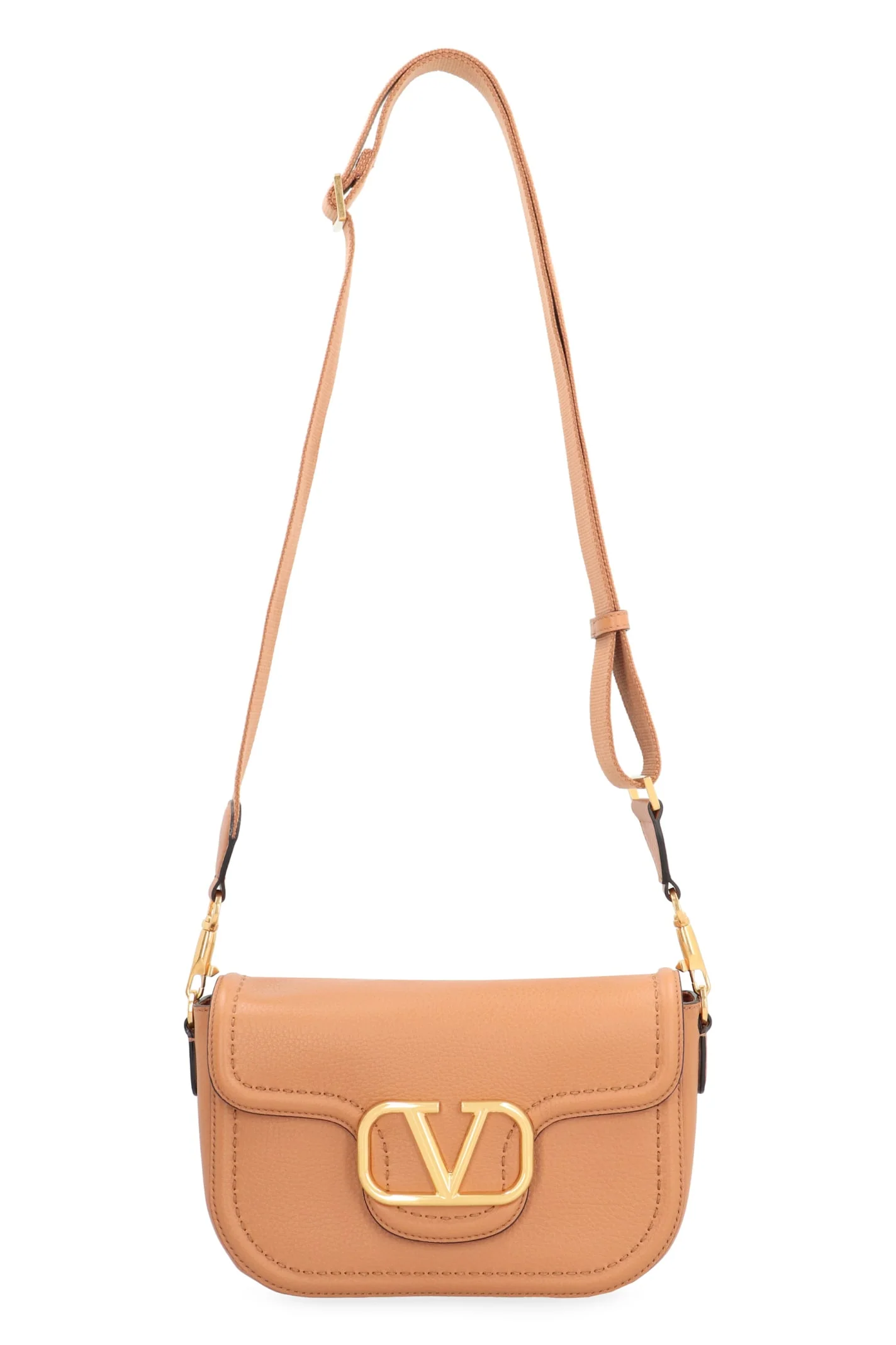 Valentino Garavani Loc Handbag - Saddle Brown - Image 5