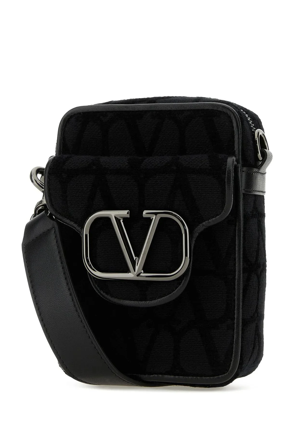 Valentino Garavani Toile Iconographe Mini Loc Ossbody Bag Shoulder Bag - Black - Image 2