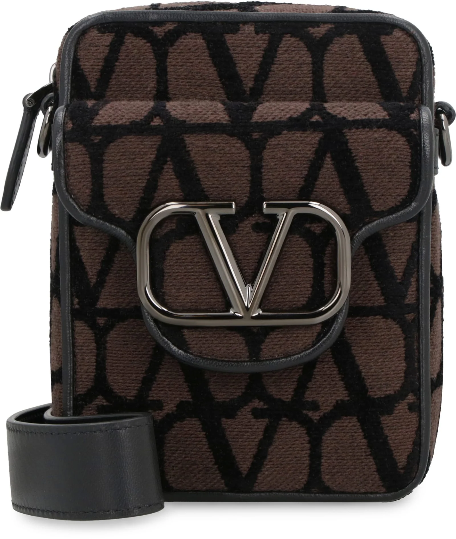 Valentino Garavani Loc Mini Crossbody Bag - Brown - Image 2