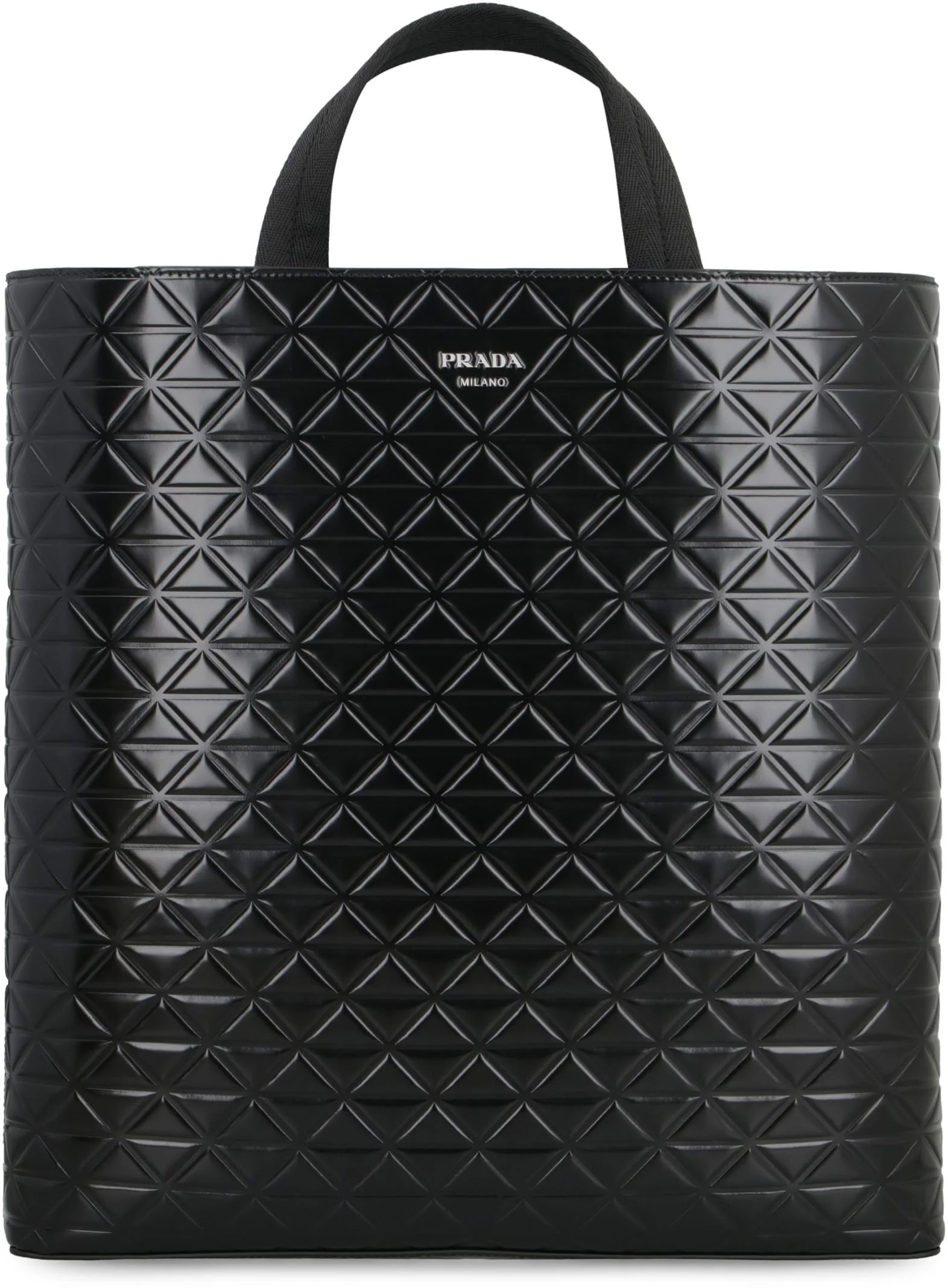 Prada Smooth Leather Tote Bag - Nero - Image 2