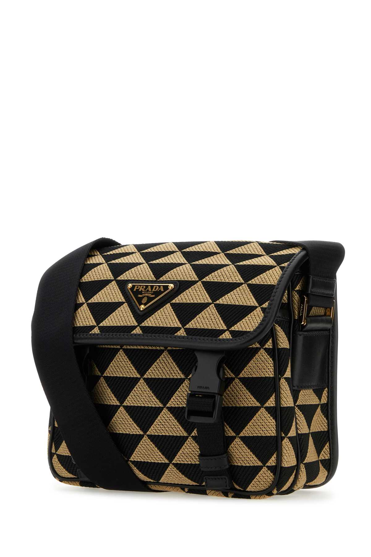 Prada Embroidered Fabric Symbole Crossbody Bag - Nerocorda - Image 2